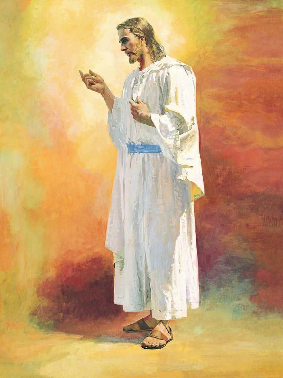 Aesthetic Jesus - Surrounded by Natural Splendor — 960x1279 wallpaper