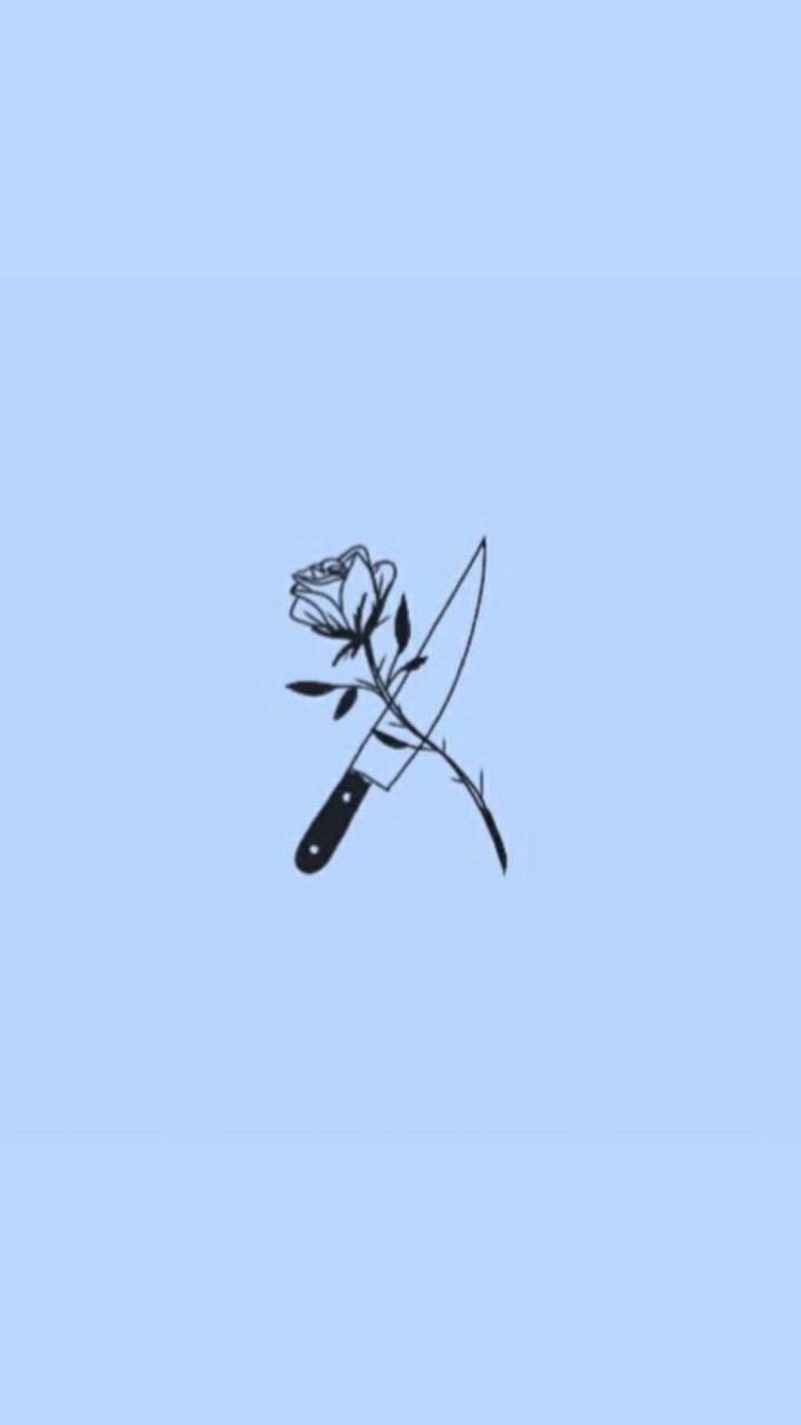 Aesthetic Knife Rose Cell Phone — 720x1280 wallpaper