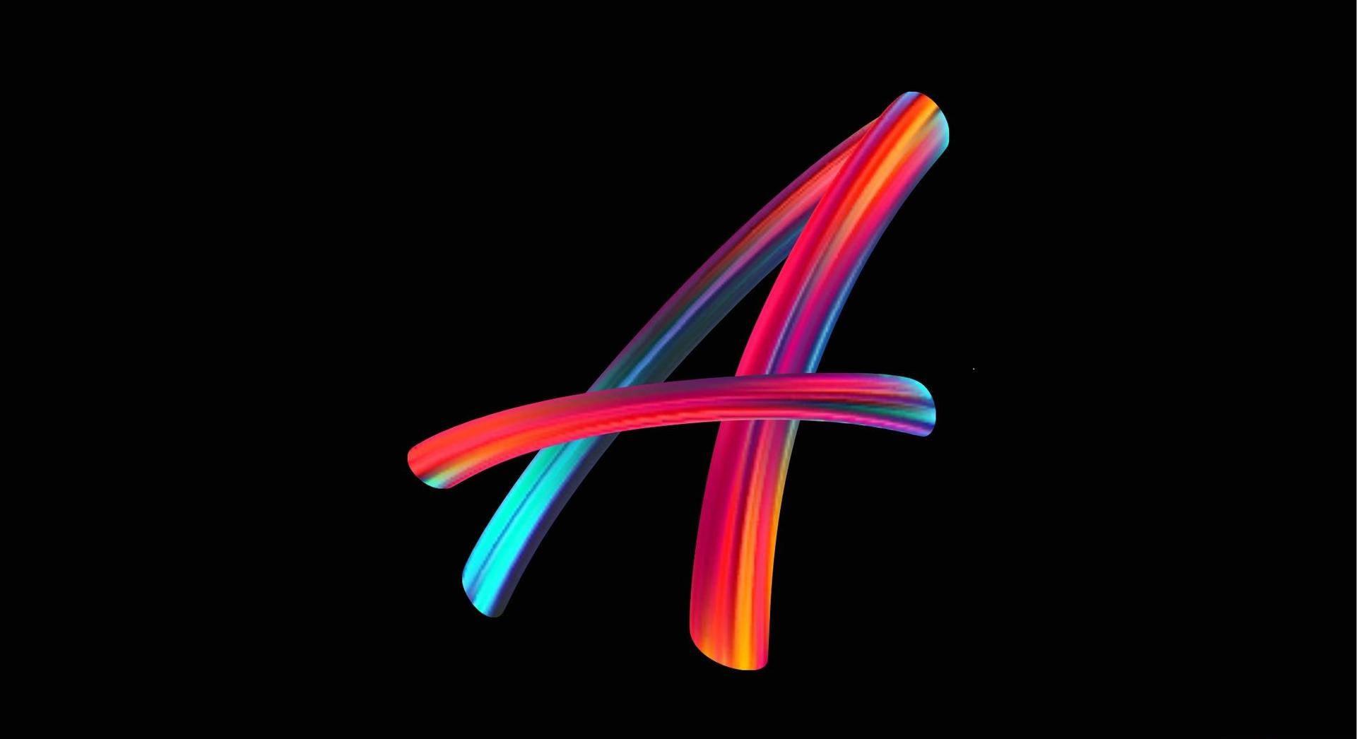 Aesthetic Letter A In Black — 1922x1046 wallpaper