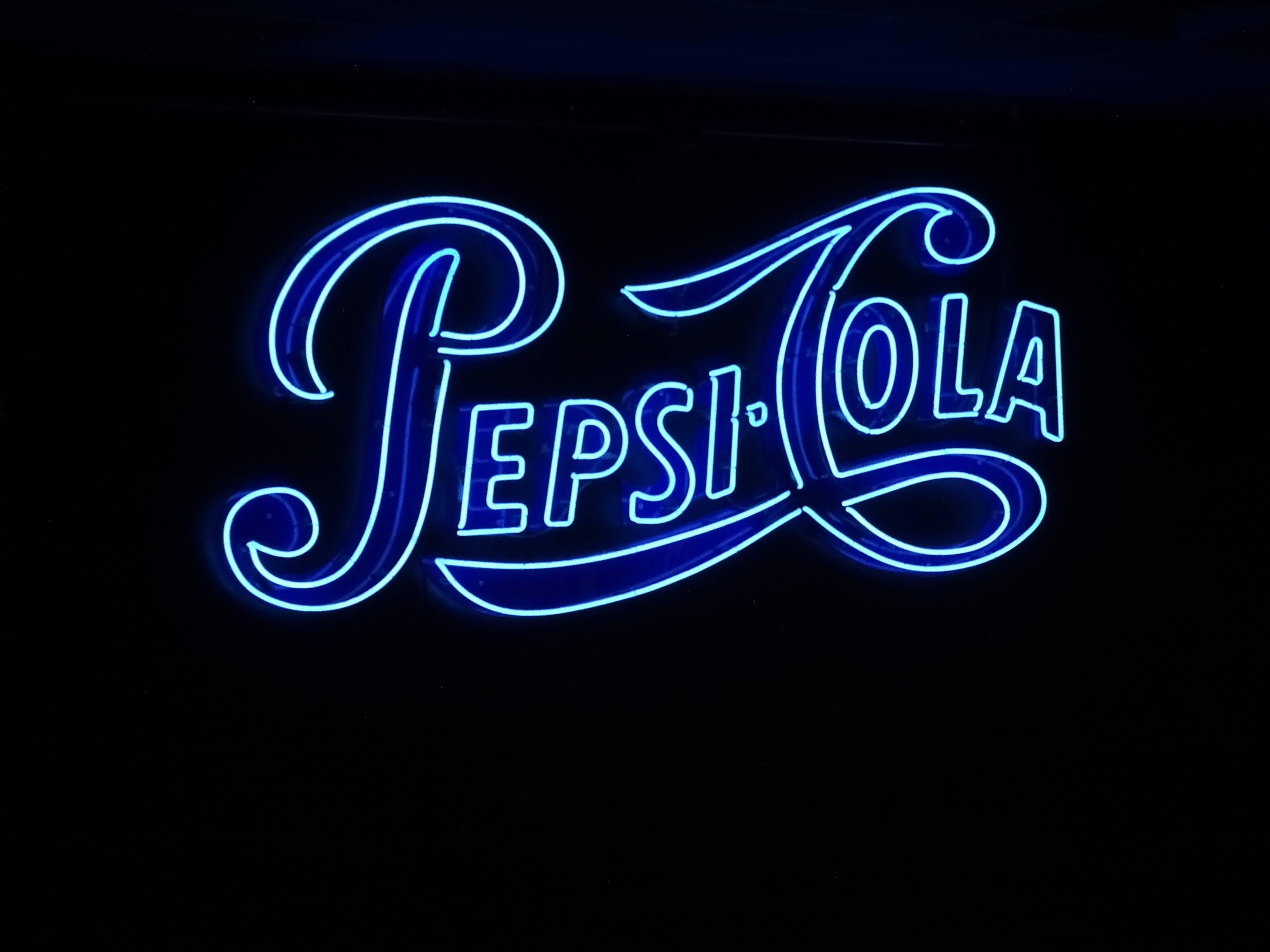 Aesthetic Pepsi Cola Neon Light Laptop