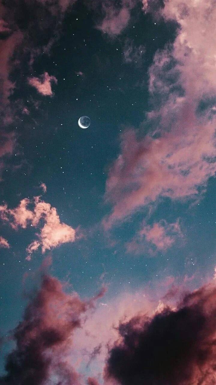 Aesthetic Phone Crescent Moon — 720x1280 wallpaper