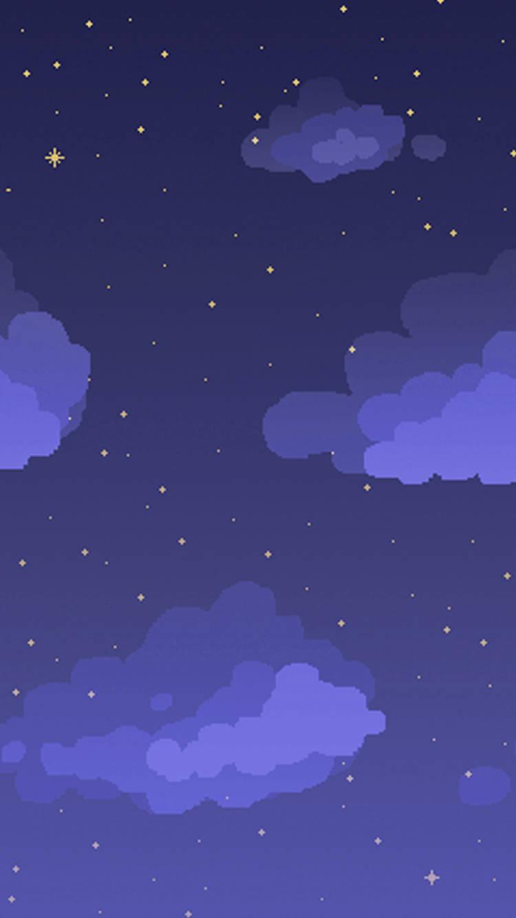Aesthetic Phone Night Clouds — 750x1334 wallpaper