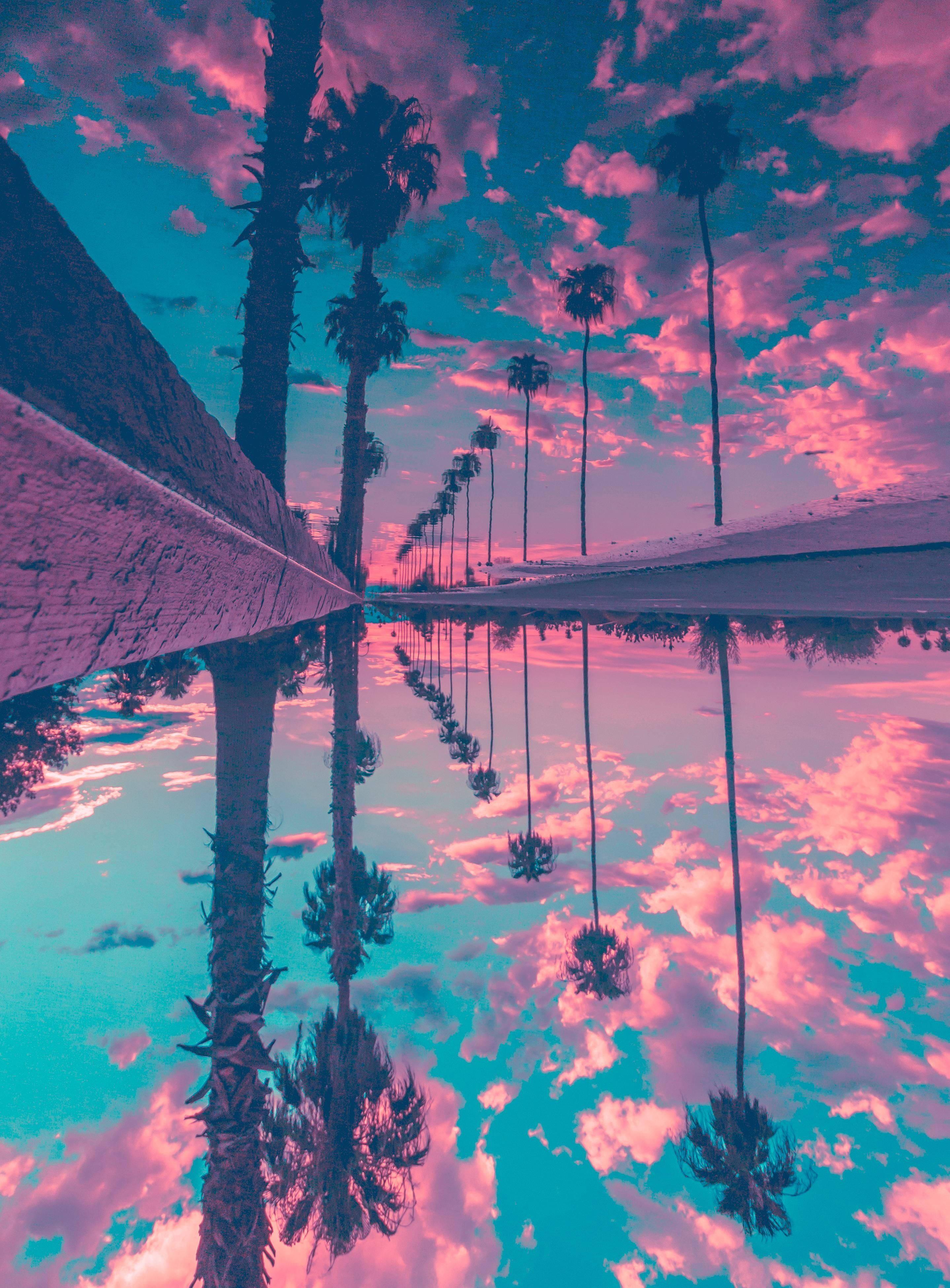 Aesthetic Phone Reflective Lake — 2877x3900 wallpaper