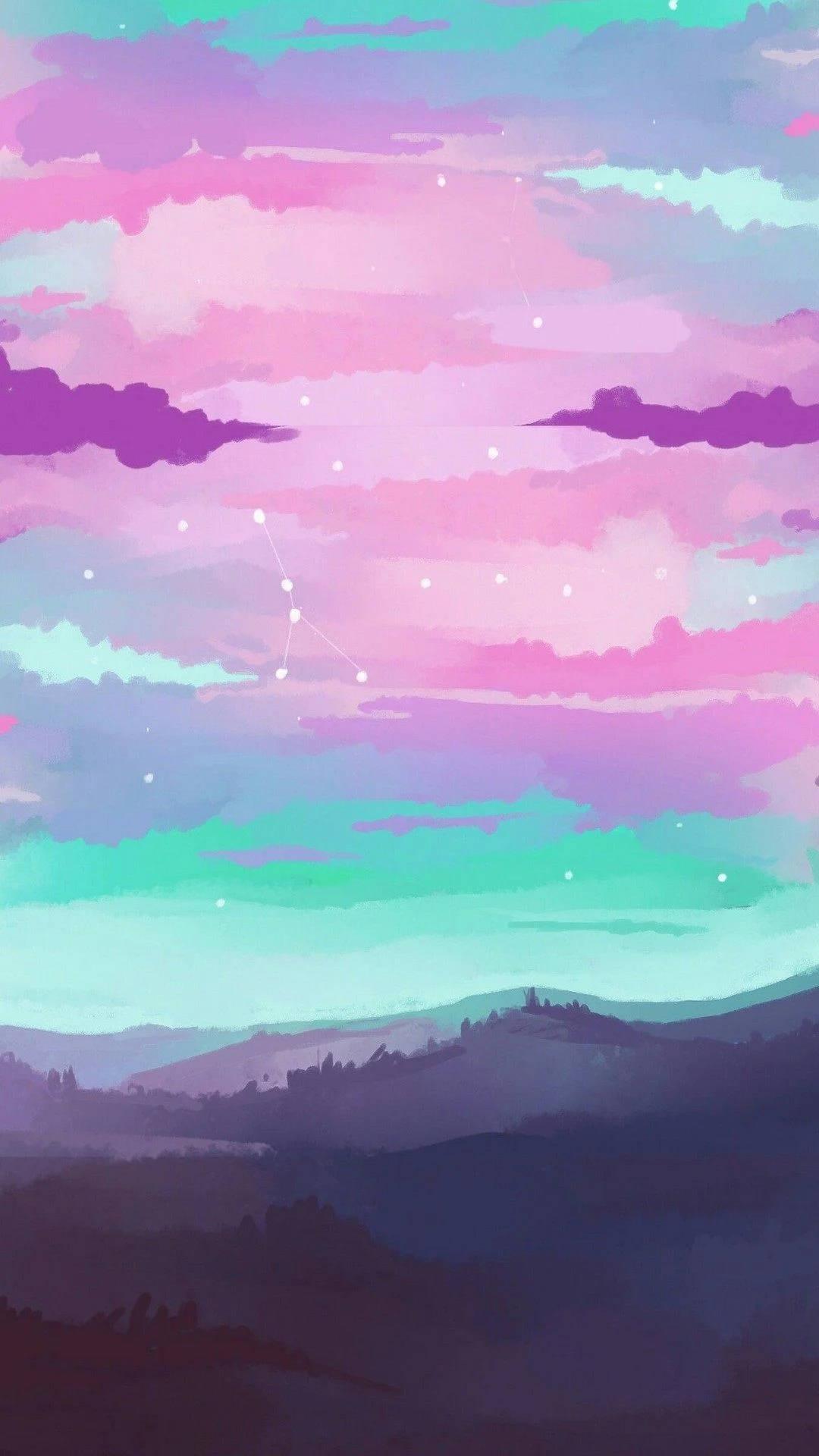 Aesthetic Phone Stars Constellation — 1080x1920 wallpaper