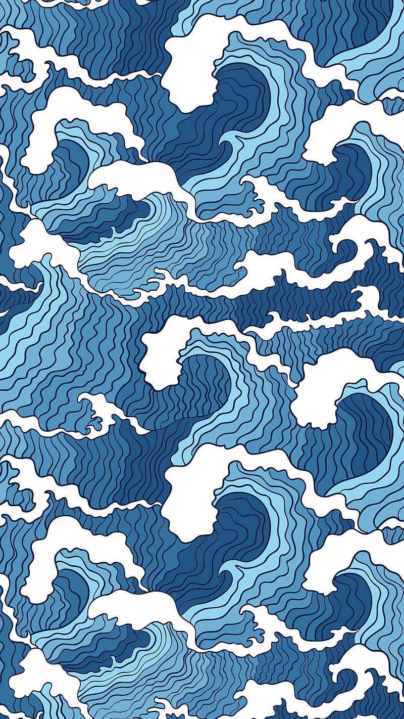 Aesthetic Phone Water Waves — 800x1422 wallpaper