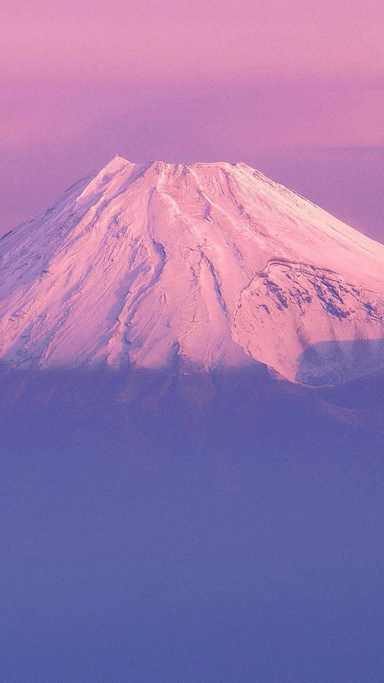 Aesthetic Pink iPhone Mount Fuji — 750x1334 wallpaper