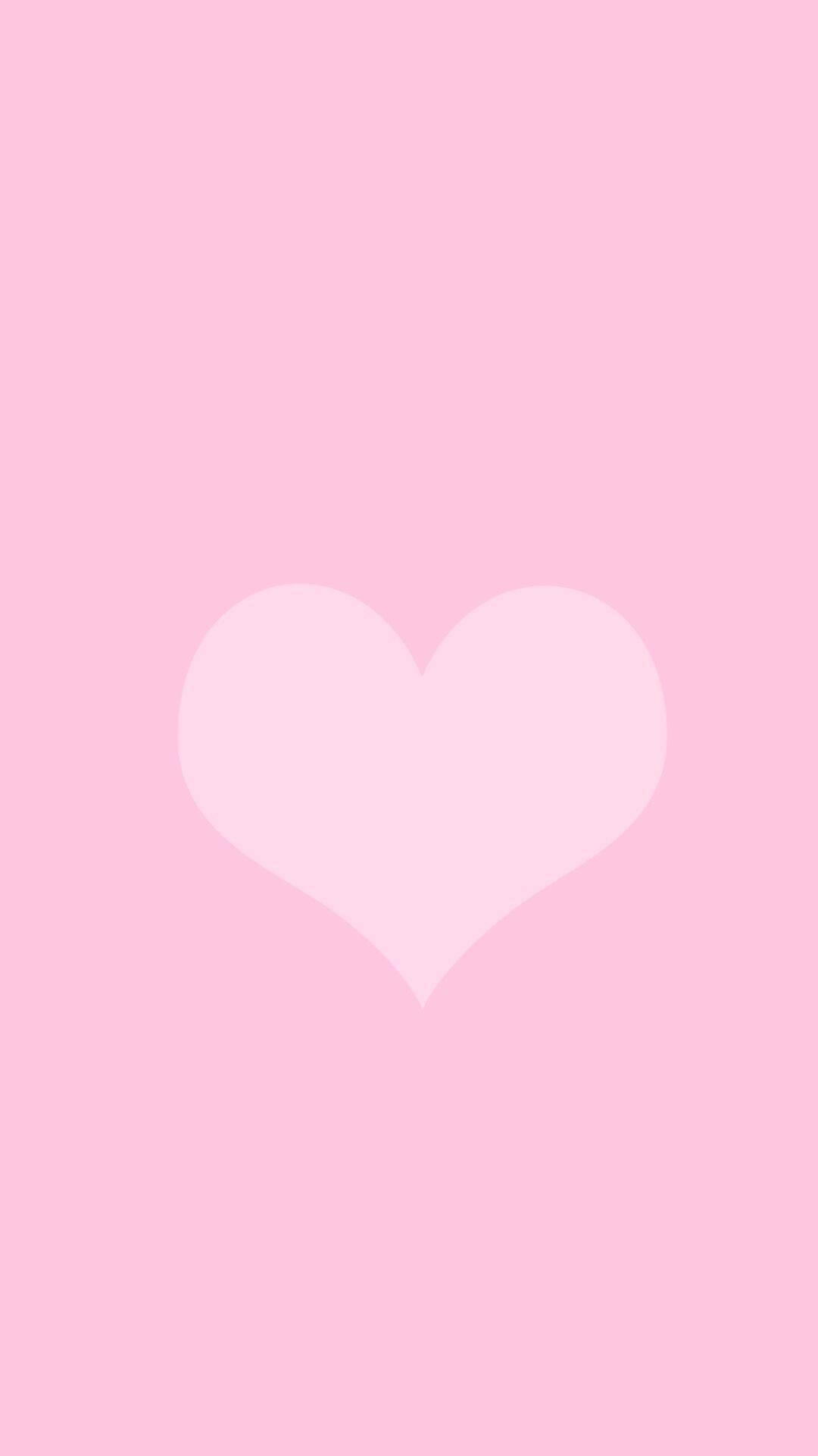Aesthetic Pink iPhone Pastel Heart — 1080x1920 wallpaper