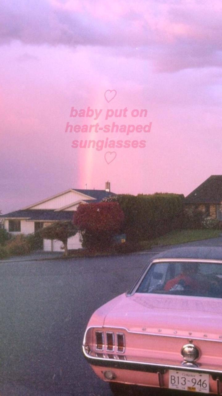 Aesthetic Pink iPhone Pink Car — 720x1280 wallpaper