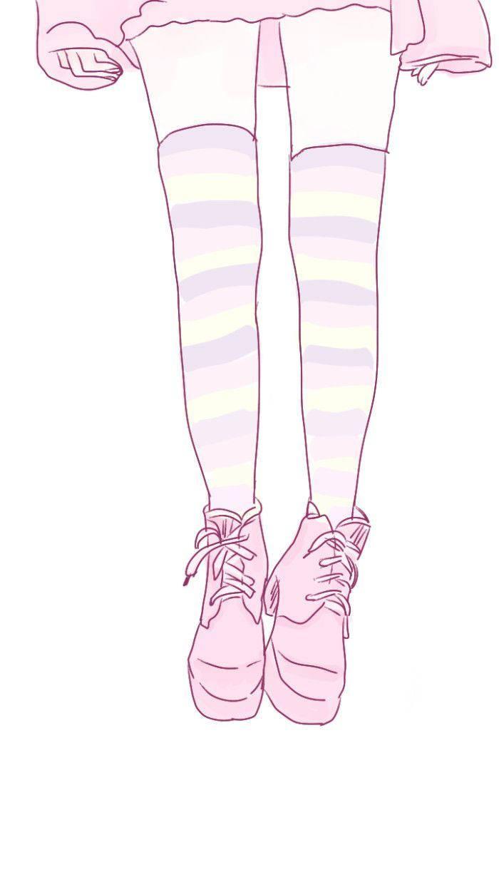 Aesthetic Pink iPhone Socks And Shoes — 700x1244 wallpaper