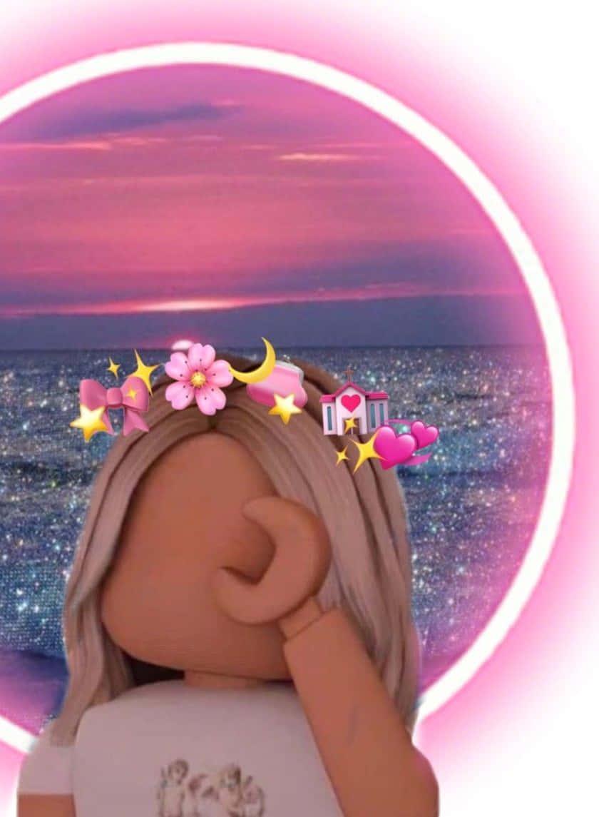 Aesthetic Roblox Vibes: Chilling at Sunset — 840x1145 wallpaper
