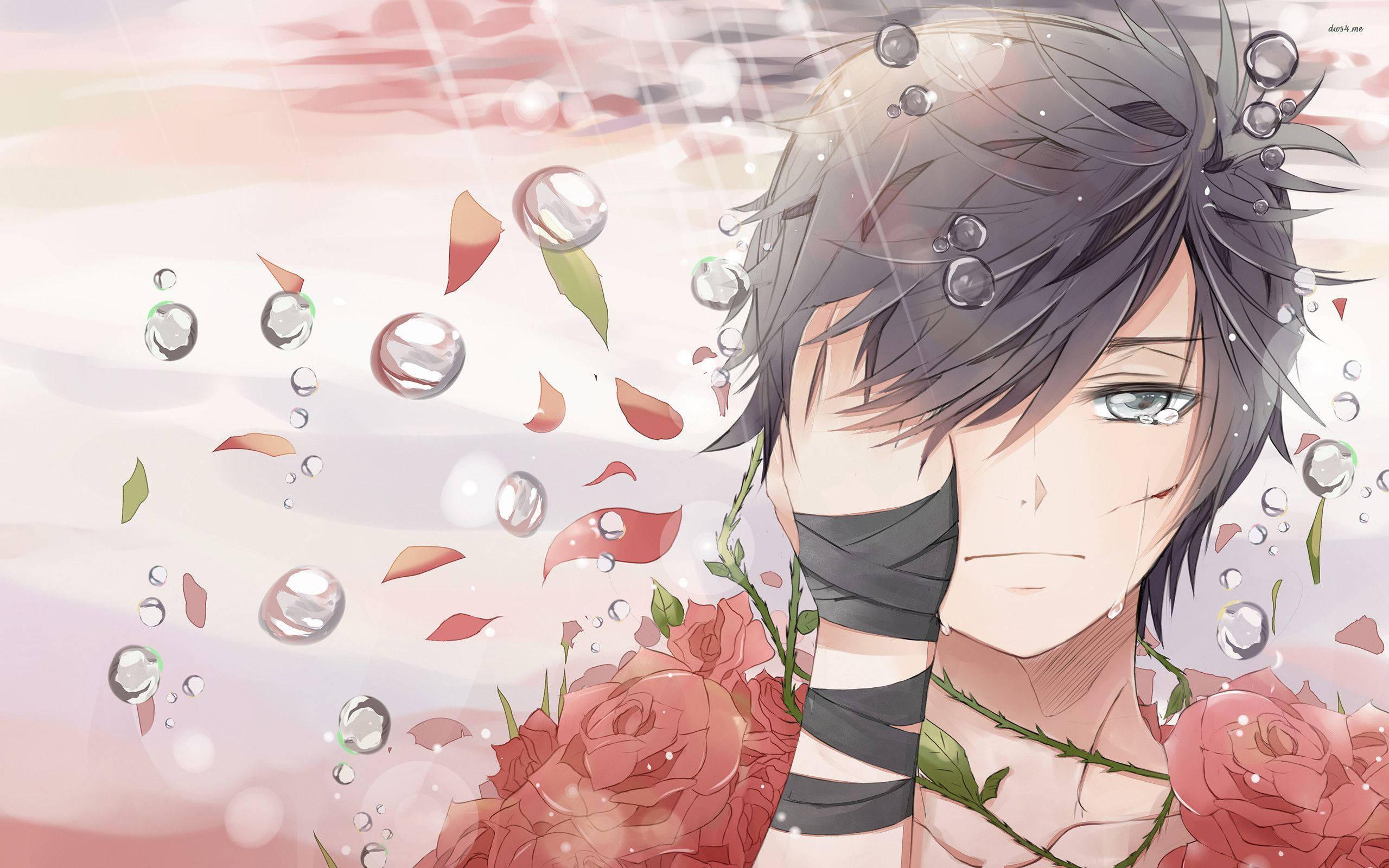 Aesthetic Sad Anime Guy — 2560x1600 wallpaper