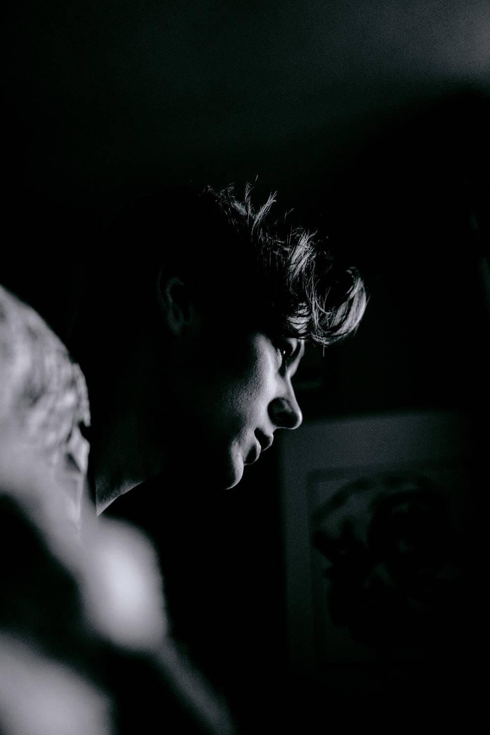 Aesthetic Sad Boy Black And White PFP — 1000x1500 wallpaper