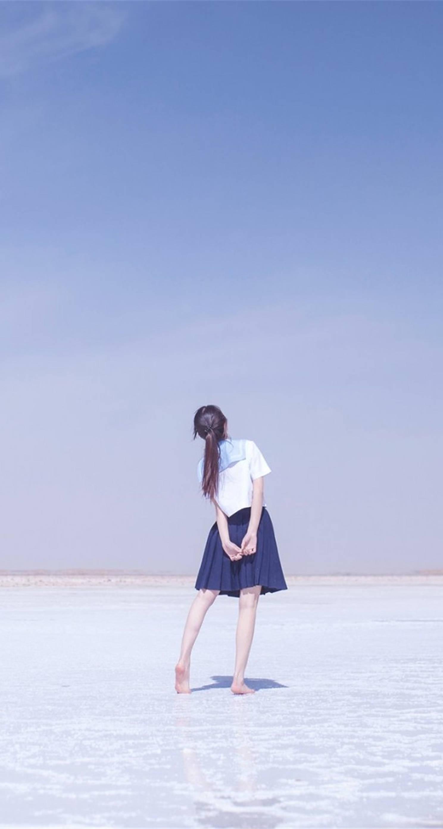 Aesthetic School Girl — 1488x2784 wallpaper
