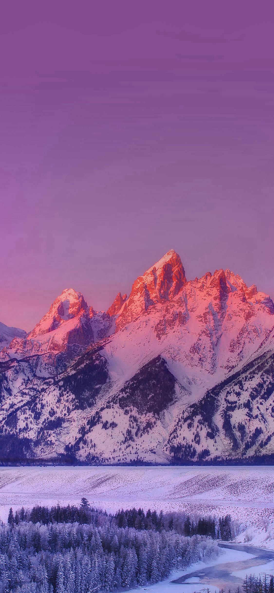 Aesthetic Snowy Mountain For IPhone
