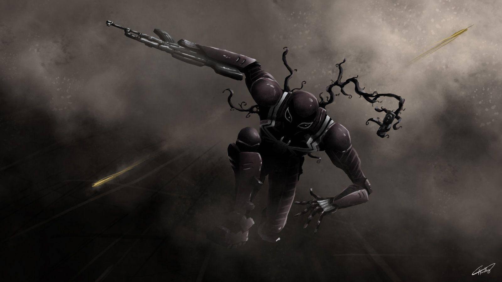 Agent Venom Flash Thompson — 1600x900 wallpaper