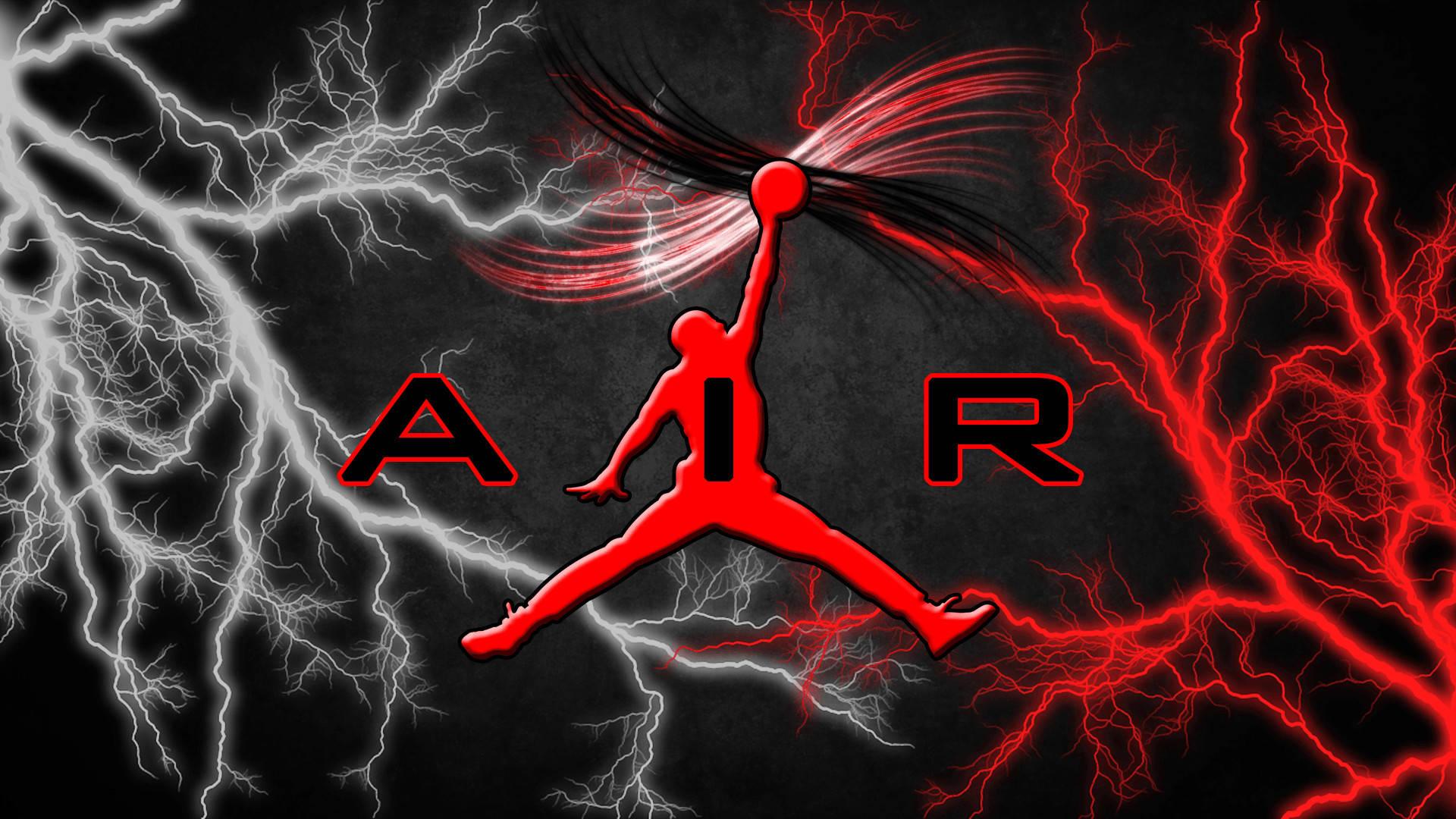 Air Jordan Lightning Art — 1920x1080 wallpaper