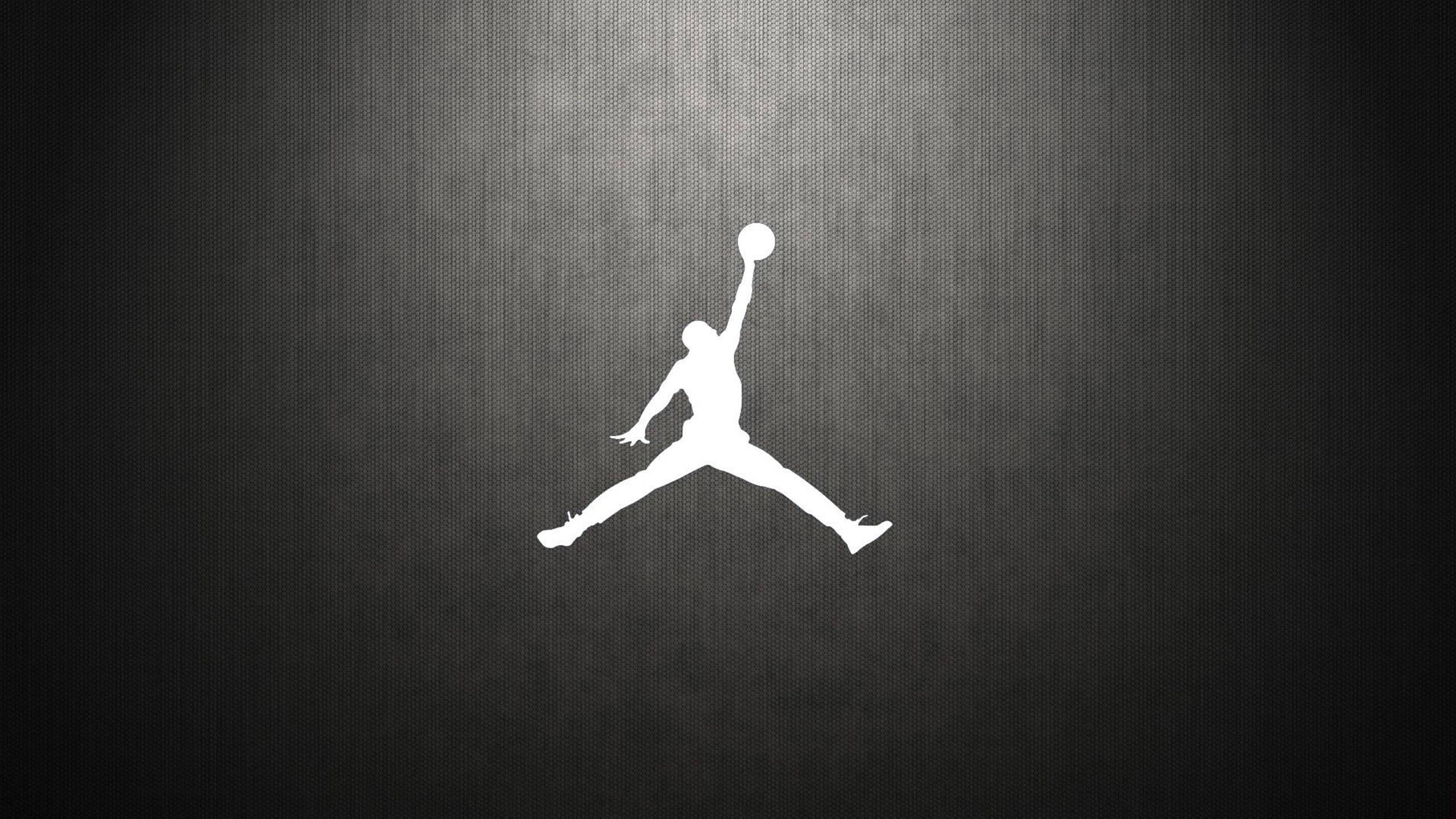 Air Jordan Logo Carbon Pattern — 2560x1440 wallpaper