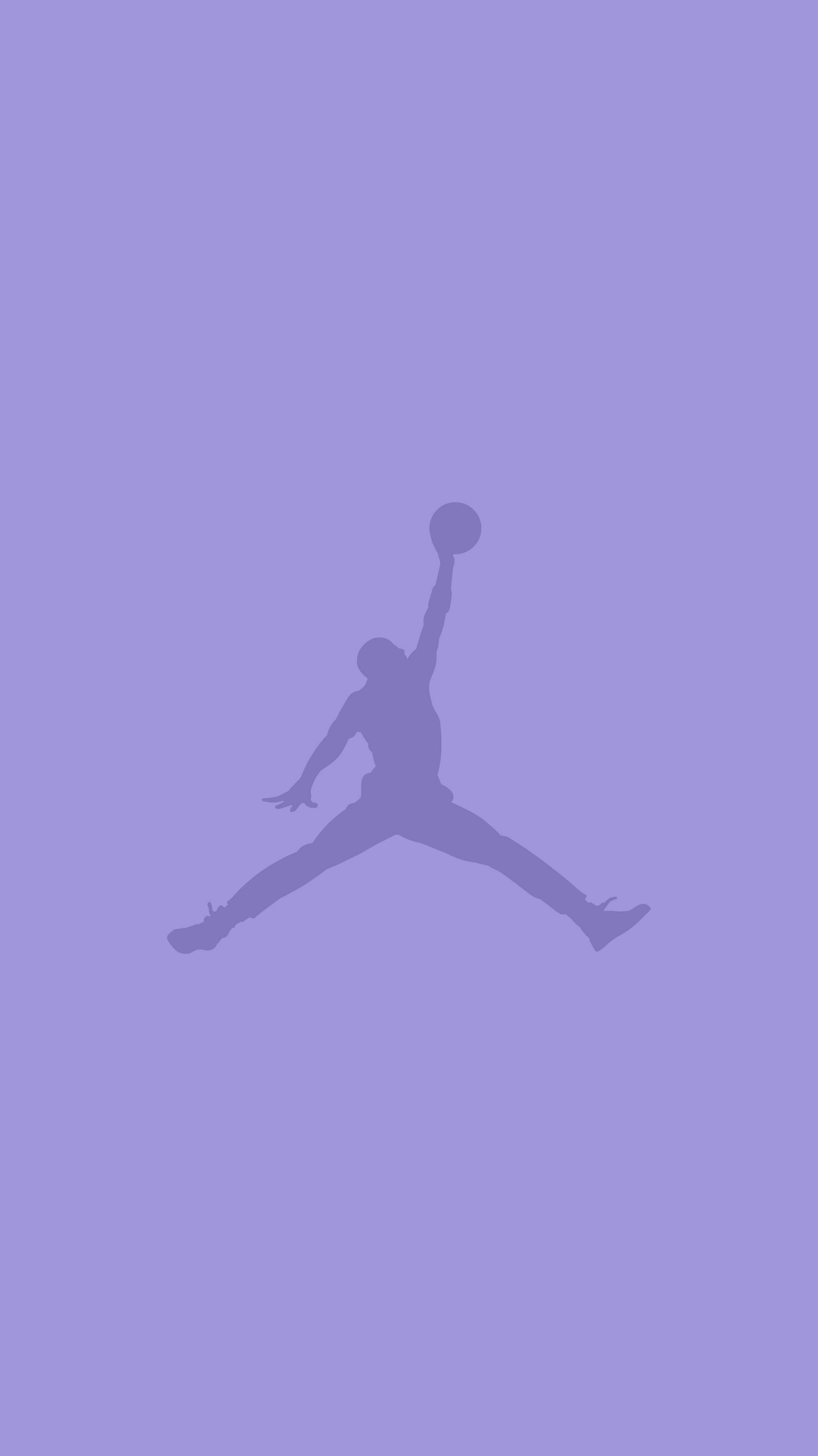 Air Jordan Purple Aesthetic Logo — 2250x4002 wallpaper