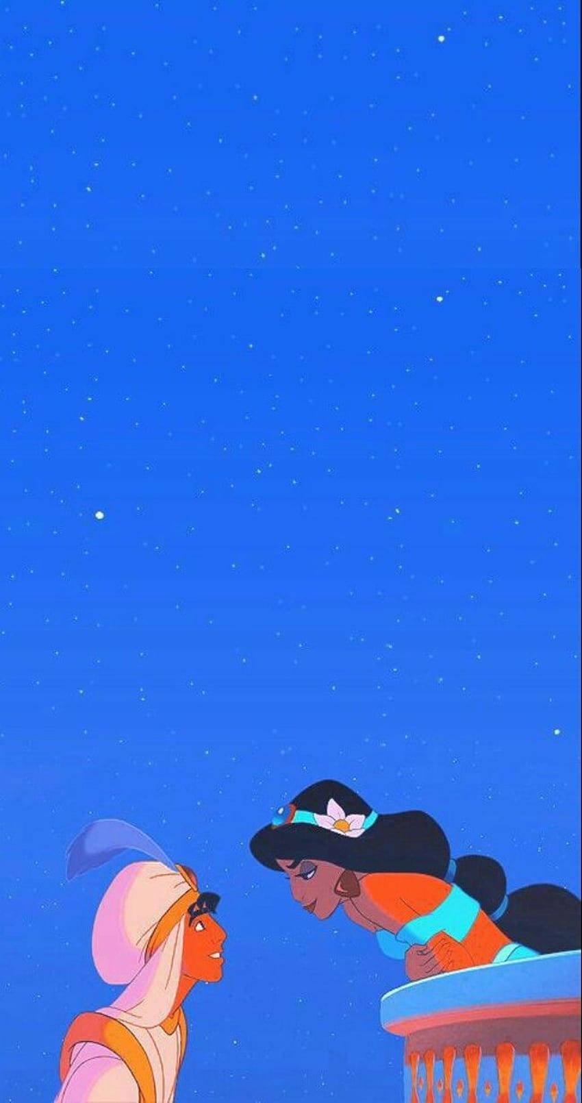 Aladdin And Jasmine For PFP Aesthetic Background — 850x1610 wallpaper