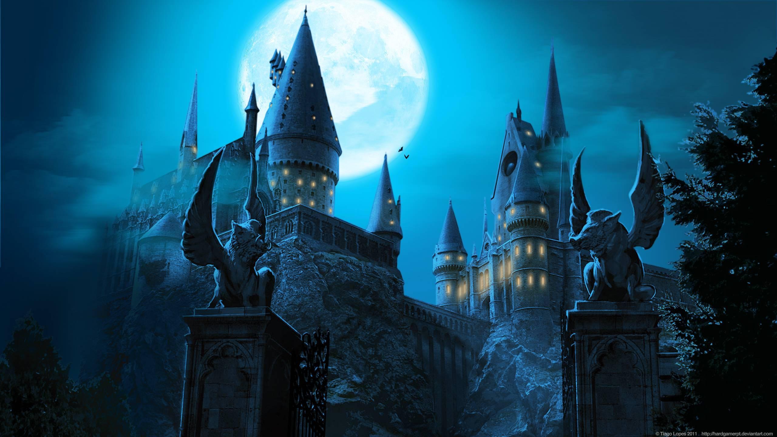 All is Sweet in Night-Time Hogwarts — 2560x1440 wallpaper