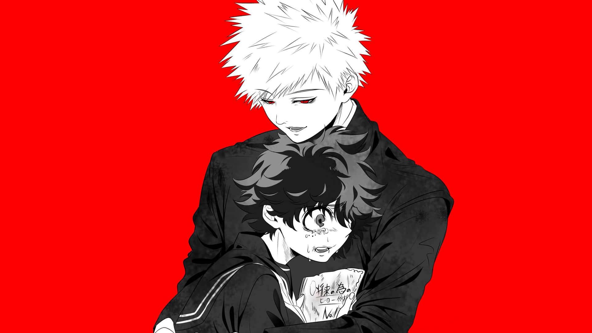 All Might and Deku Unite to Defeat the League of Villains — 1920x1080 wallpaper