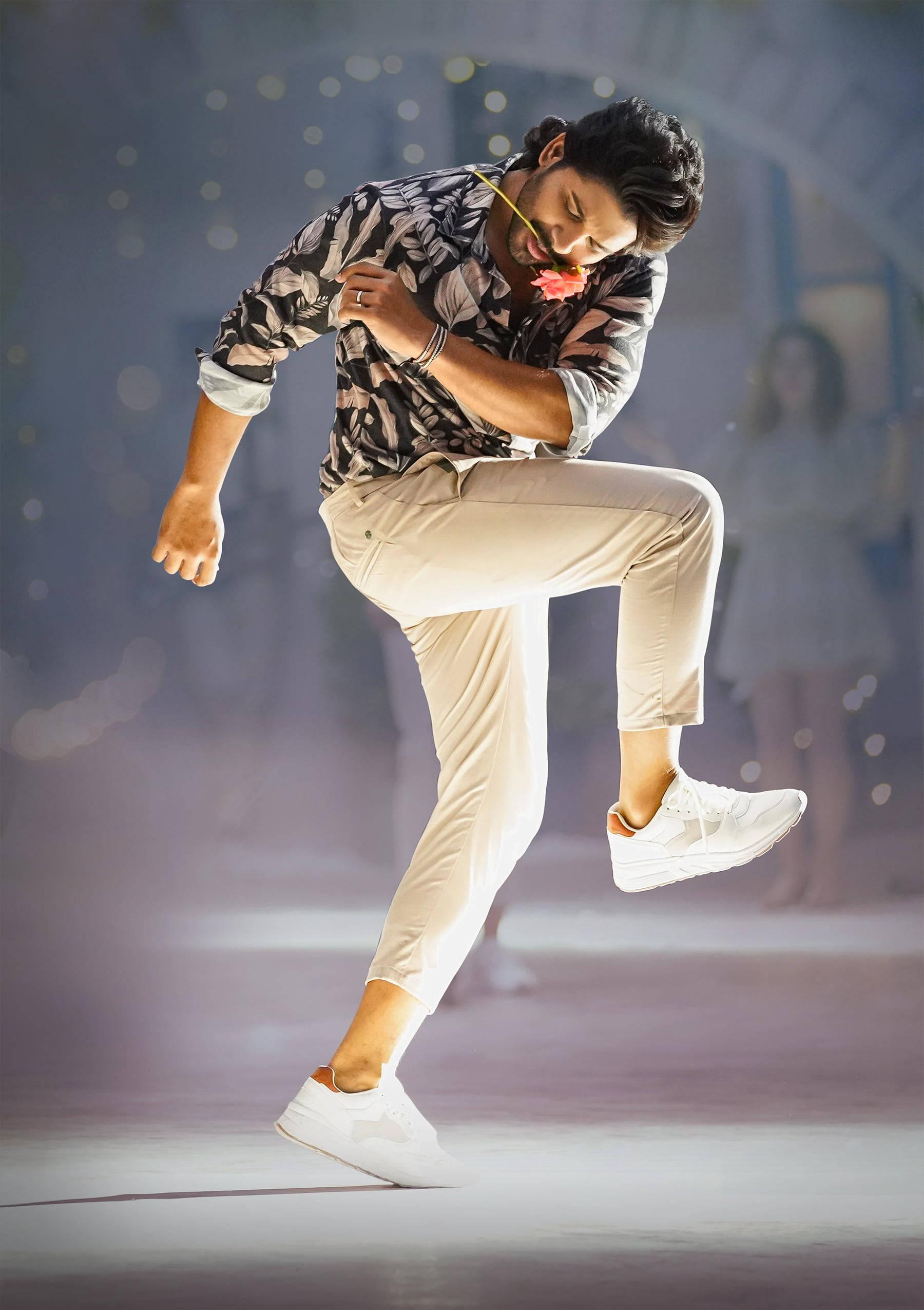 Allu Arjun HD Flower Dancing — 1800x2550 wallpaper