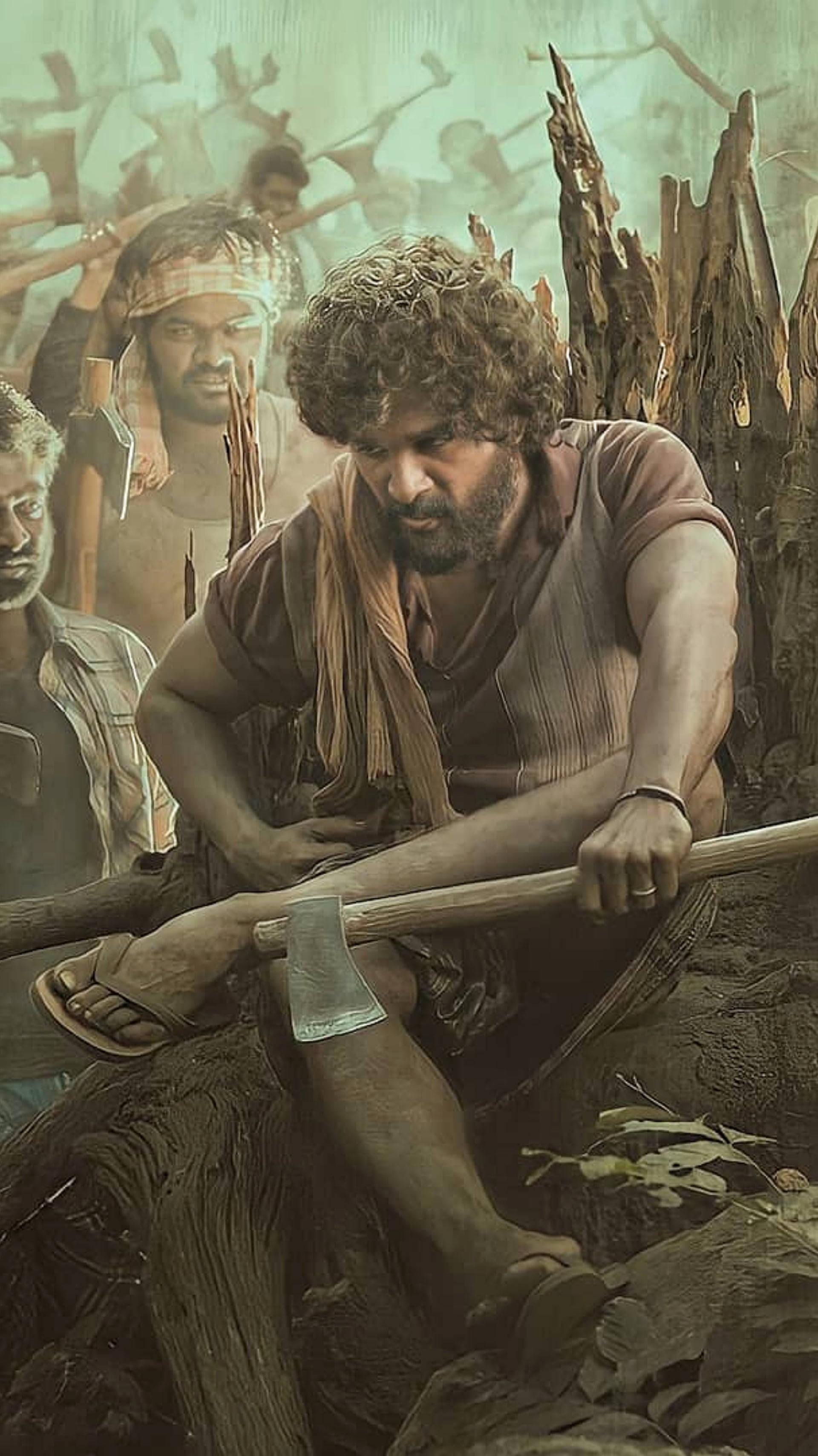 Allu Arjun HD Holding An Axe — 1920x3414 wallpaper