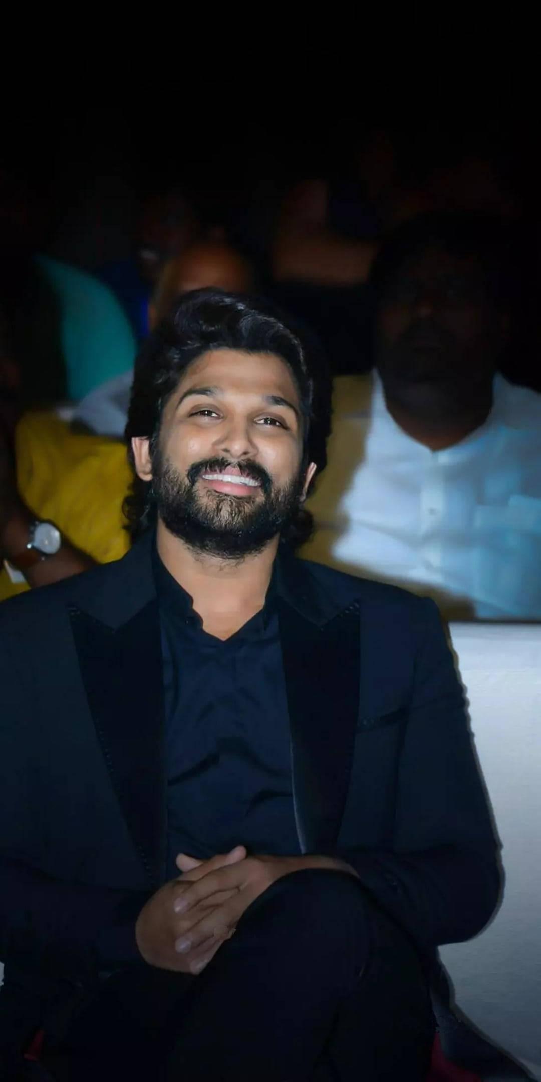 Allu Arjun HD Navy Blue Suit — 1080x2160 wallpaper