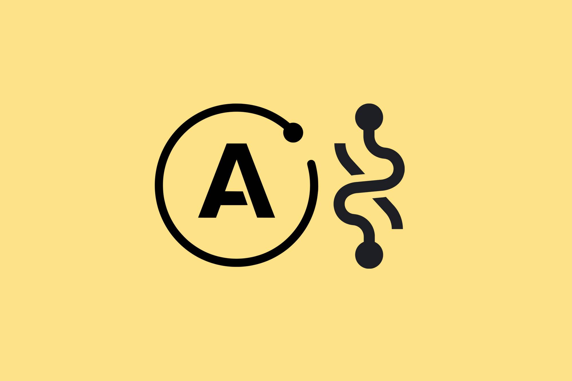 Alphabet Letter A In Yellow — 2000x1333 wallpaper