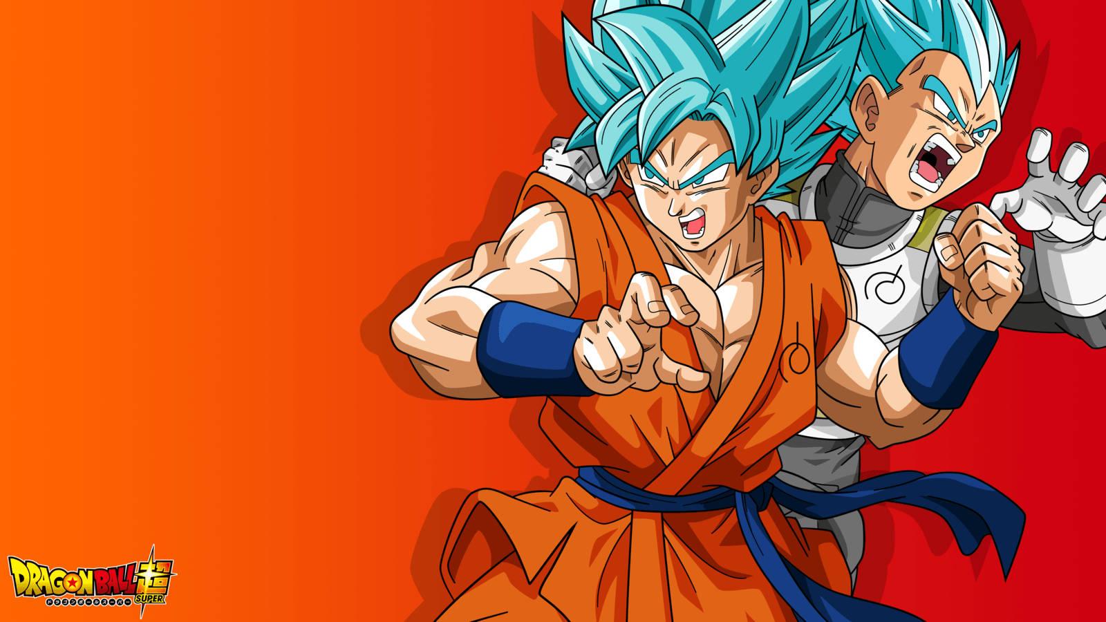 Alt "Goku and Vegeta are ready for a fight in Dragon Ball Super" — 1600x900 wallpaper