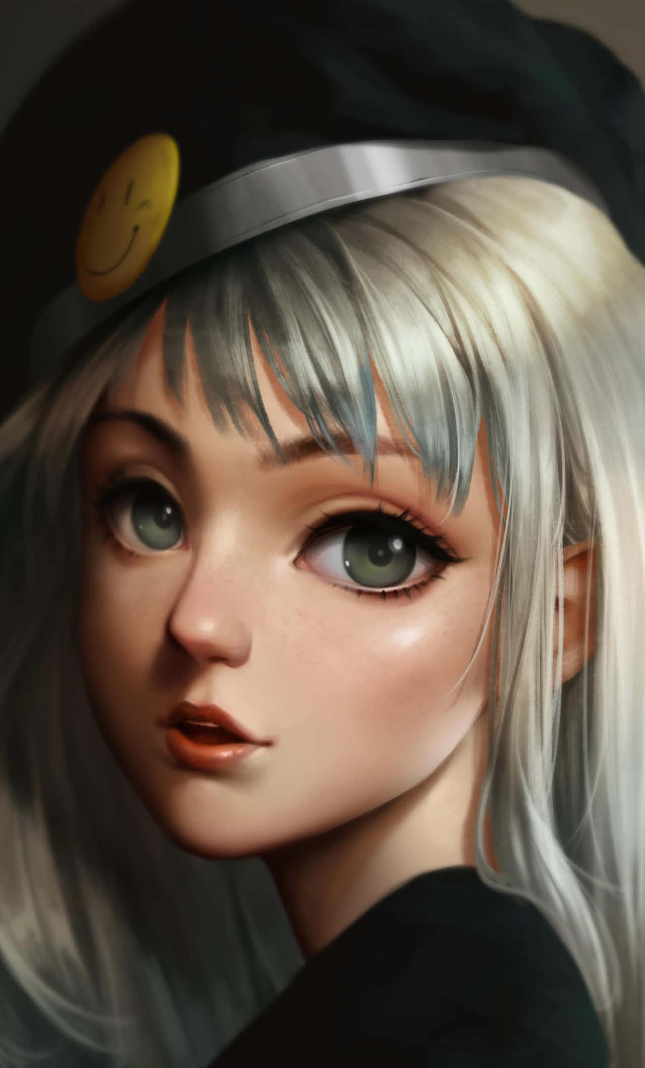 Amazing Digital Art Of Korean Anime Girl — 1280x2120 wallpaper