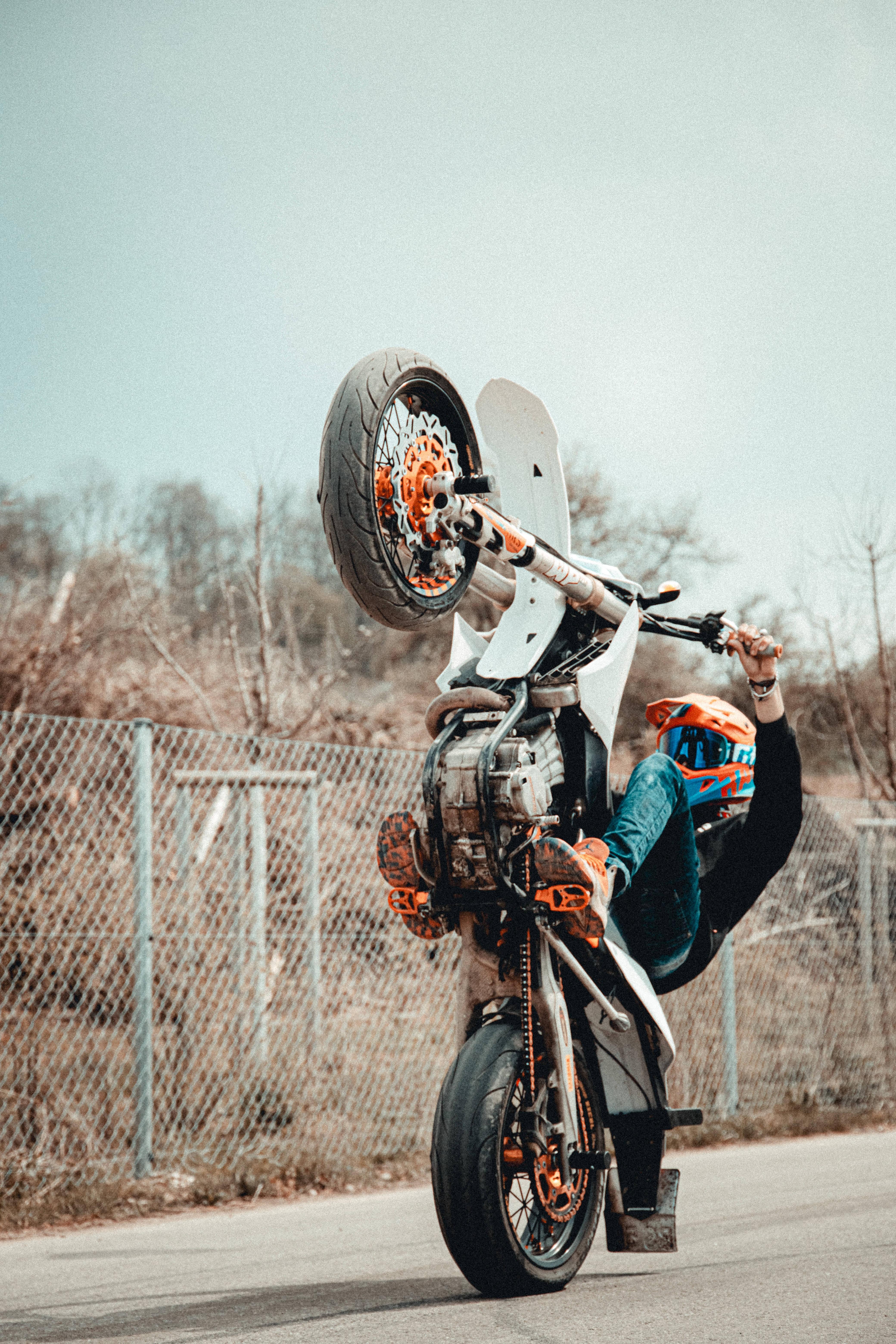 Amazing Motorcyclist Motorcycle Stunt — 4160x6240 wallpaper