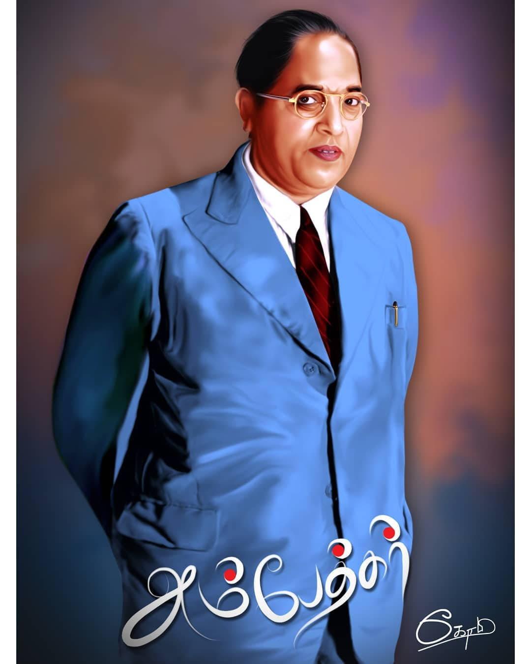 Ambedkar In Blue — 1080x1350 wallpaper