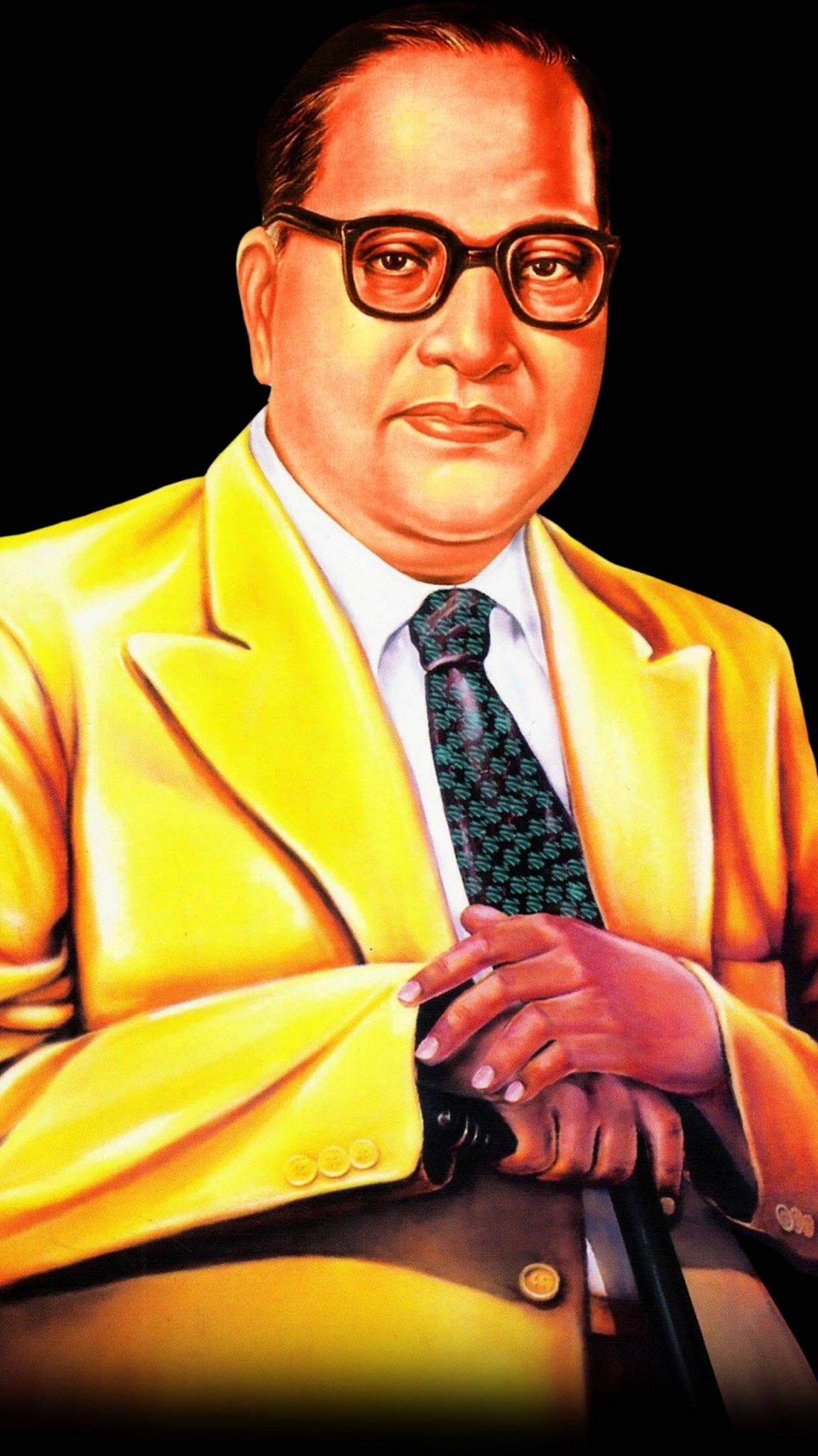 Ambedkar Oil Painting — 1152x2048 wallpaper
