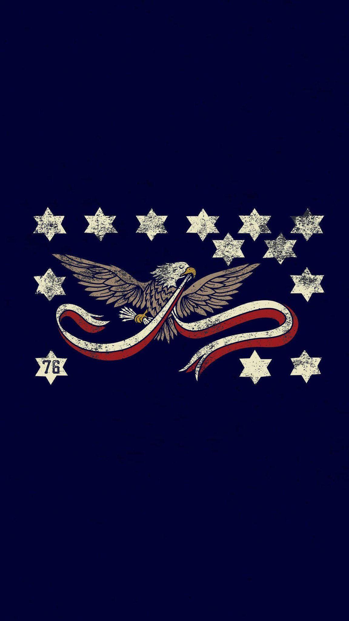 American Flag-Inspired Eagle Phone — 1152x2048 wallpaper