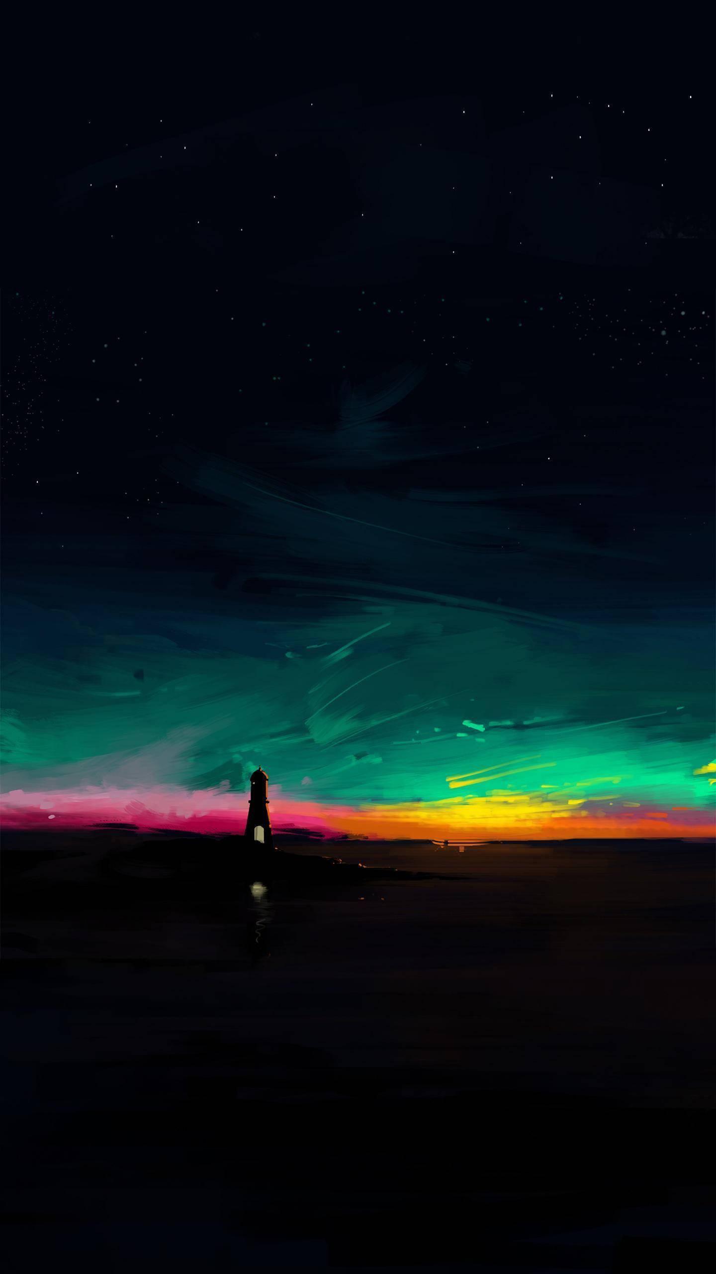 Amoled Colorful Sky — 1440x2560 wallpaper
