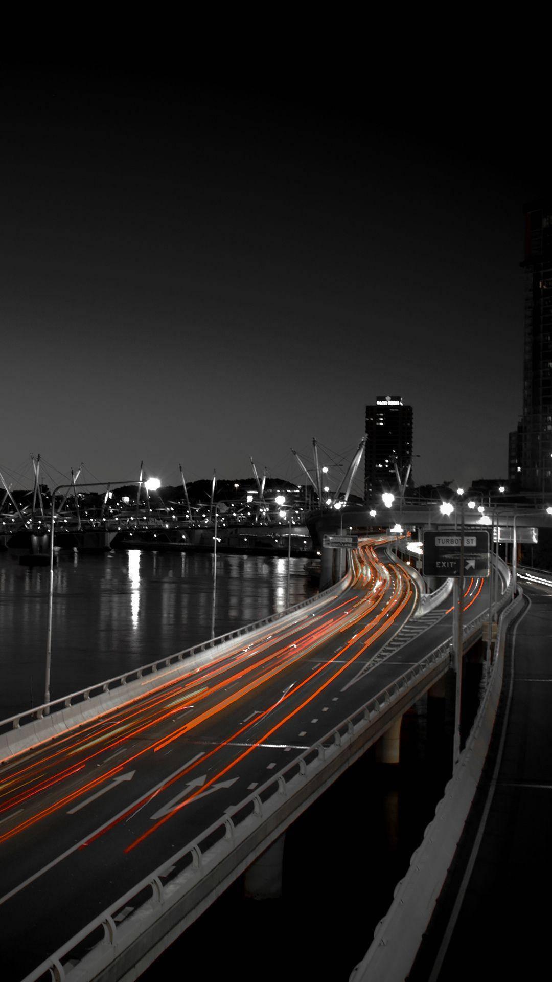 Amoled Long Exposure Cityscape — 1080x1920 wallpaper