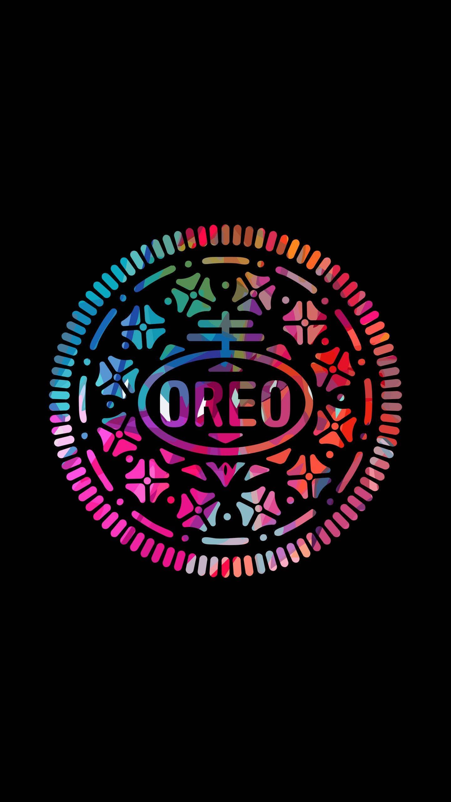 Amoled Multi-Colored Oreo Cookie — 1440x2560 wallpaper