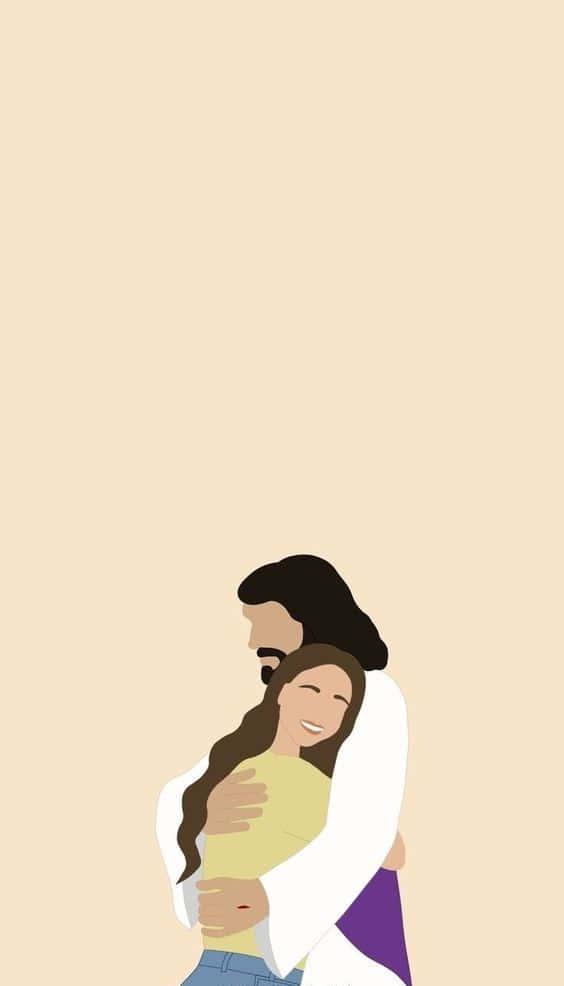 An aesthetically pleasing portrait of Jesus — 564x986 wallpaper
