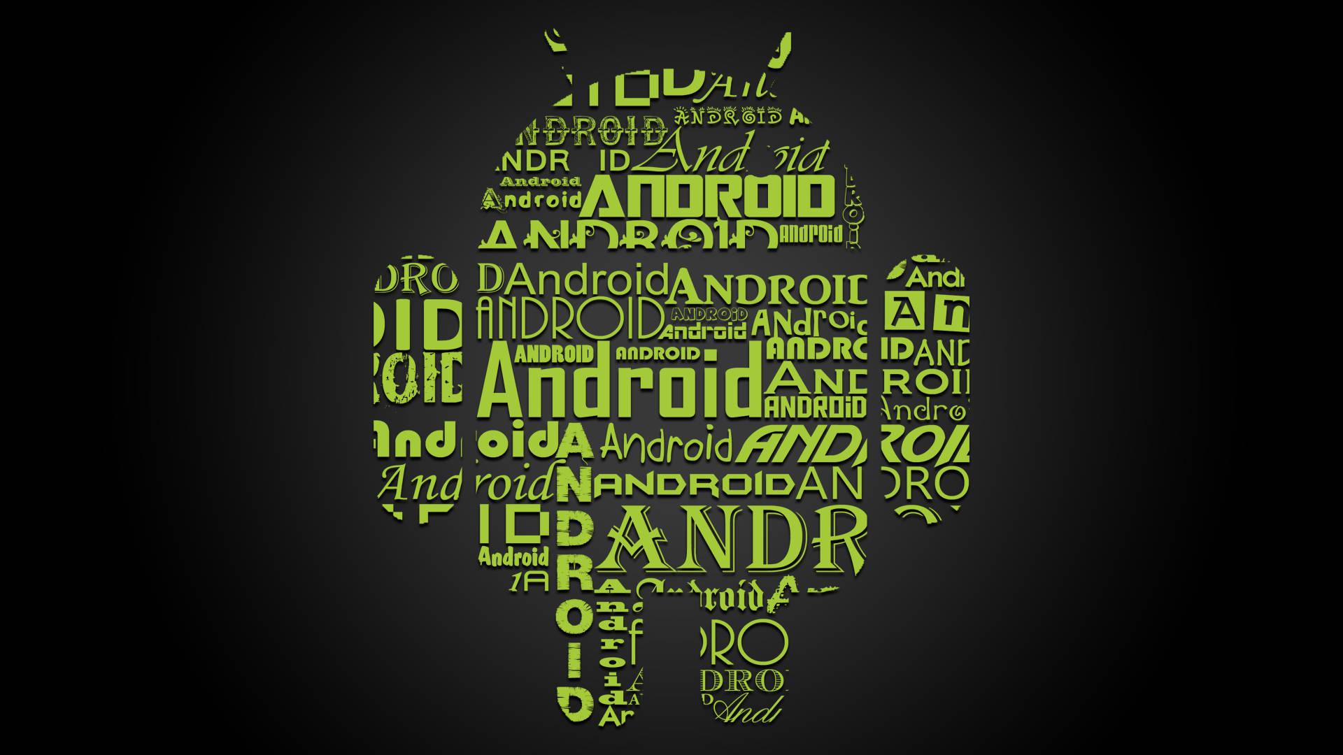 An Android Robot Inscribed With Calligraphy — 1920x1080 wallpaper