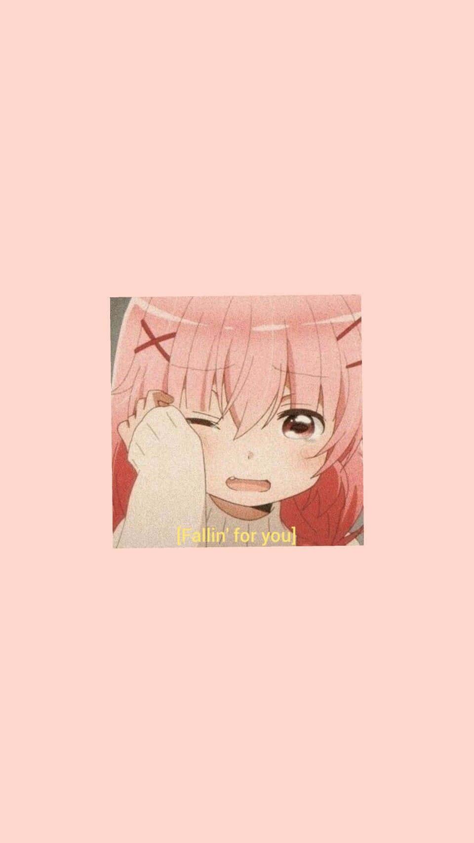 An Anime Aesthetic with a Soft, Pink Glow — 960x1707 wallpaper