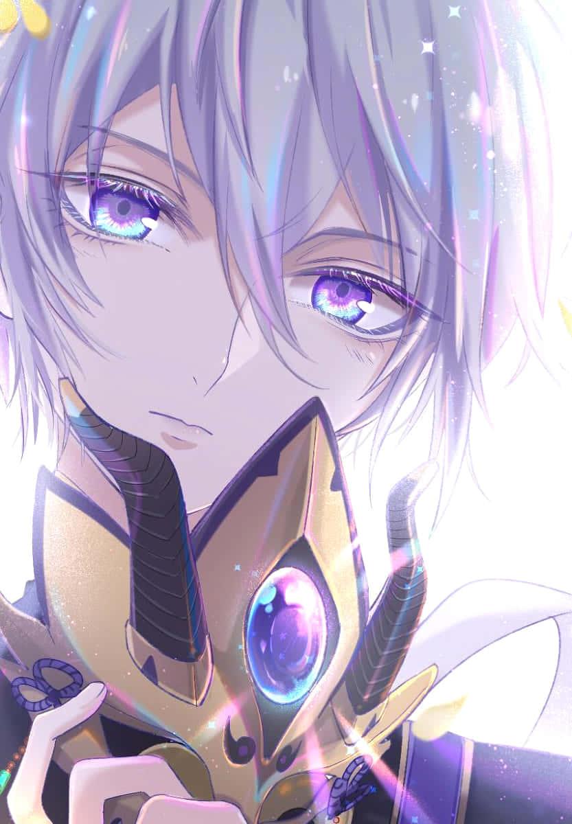 An Anime Boy Enjoys a Day Out — 833x1200 wallpaper