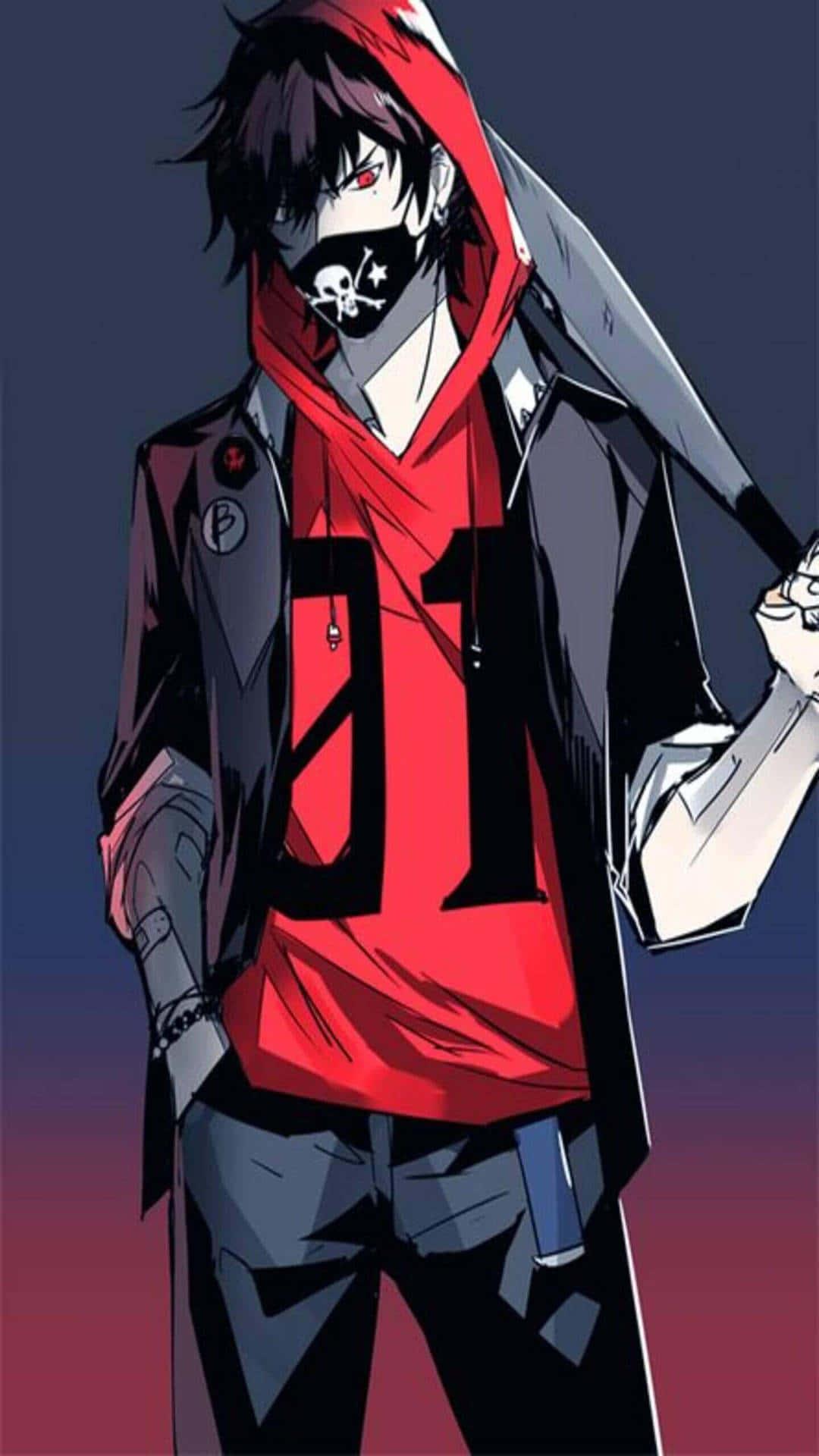 An Anime Boy on the Edge of a Cliff — 1080x1920 wallpaper
