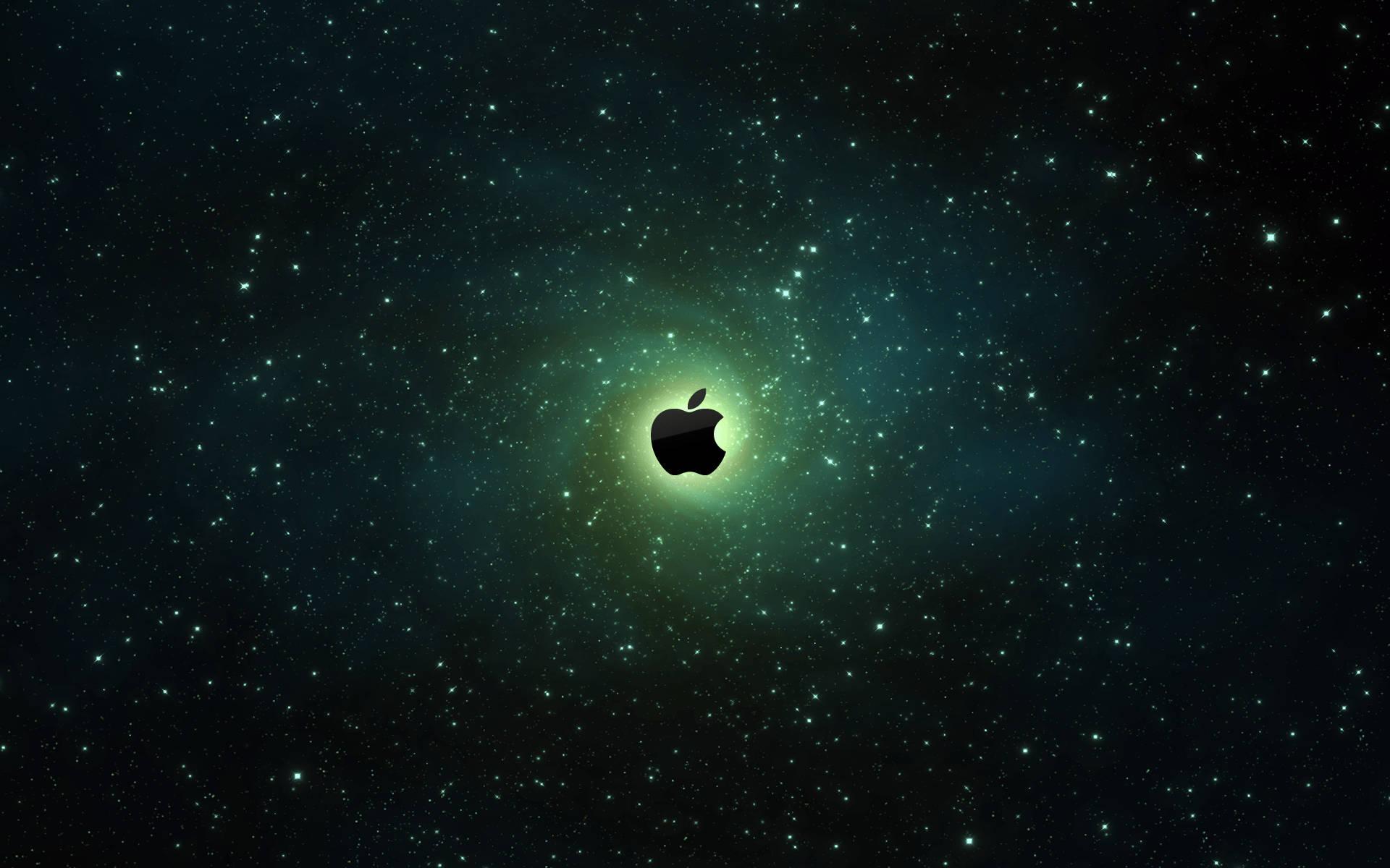 An Apple in Outer Space — 1920x1200 wallpaper