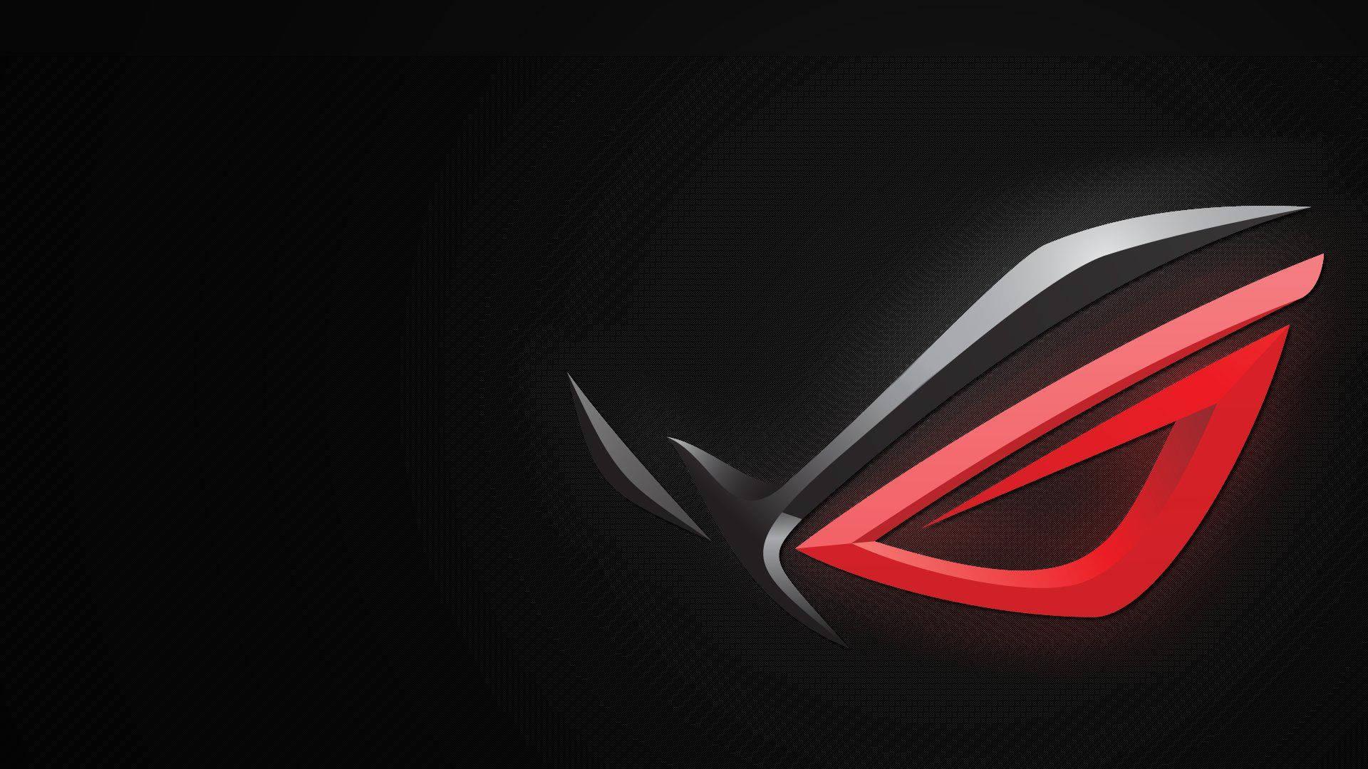 An Asus ROG gaming laptop, featuring an illuminated red eye logo — 1920x1080 wallpaper