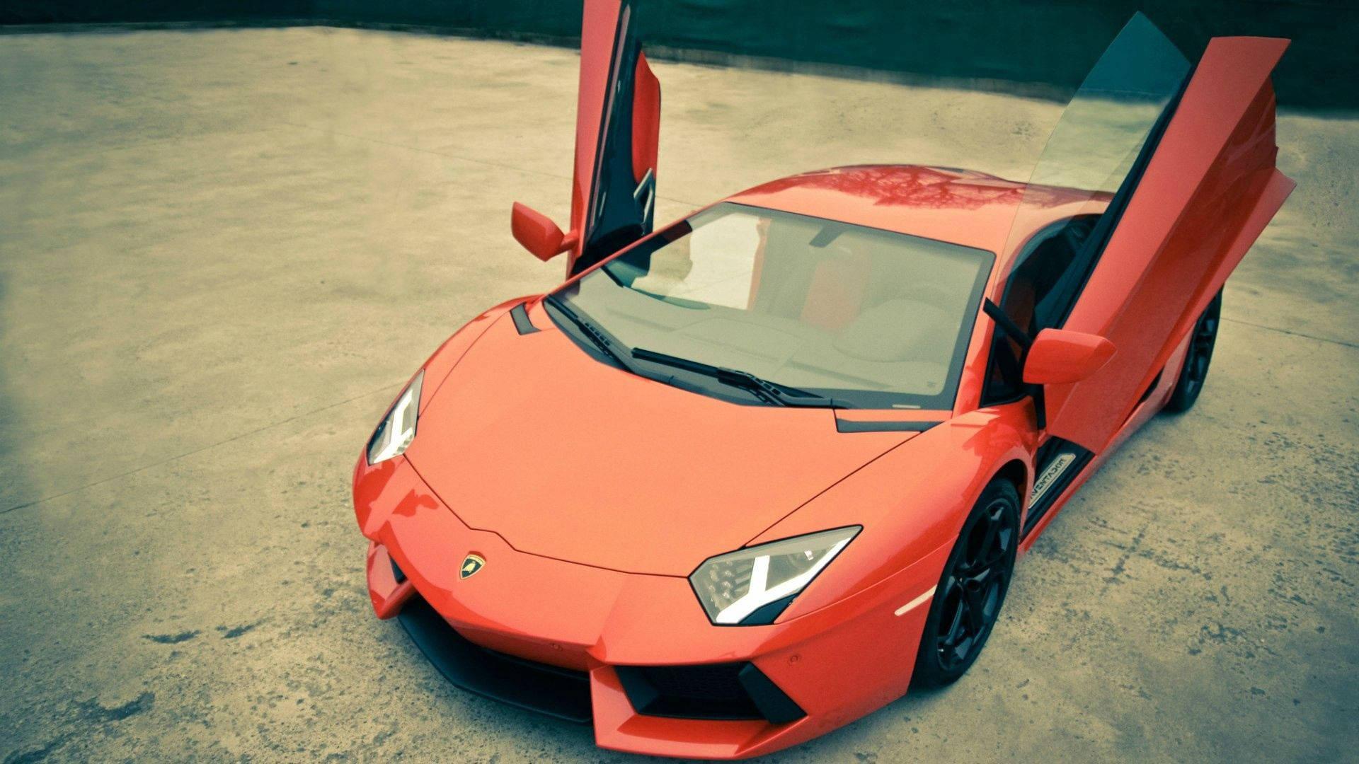 An iconic Lamborghini supercar with scissor doors — 1920x1080 wallpaper