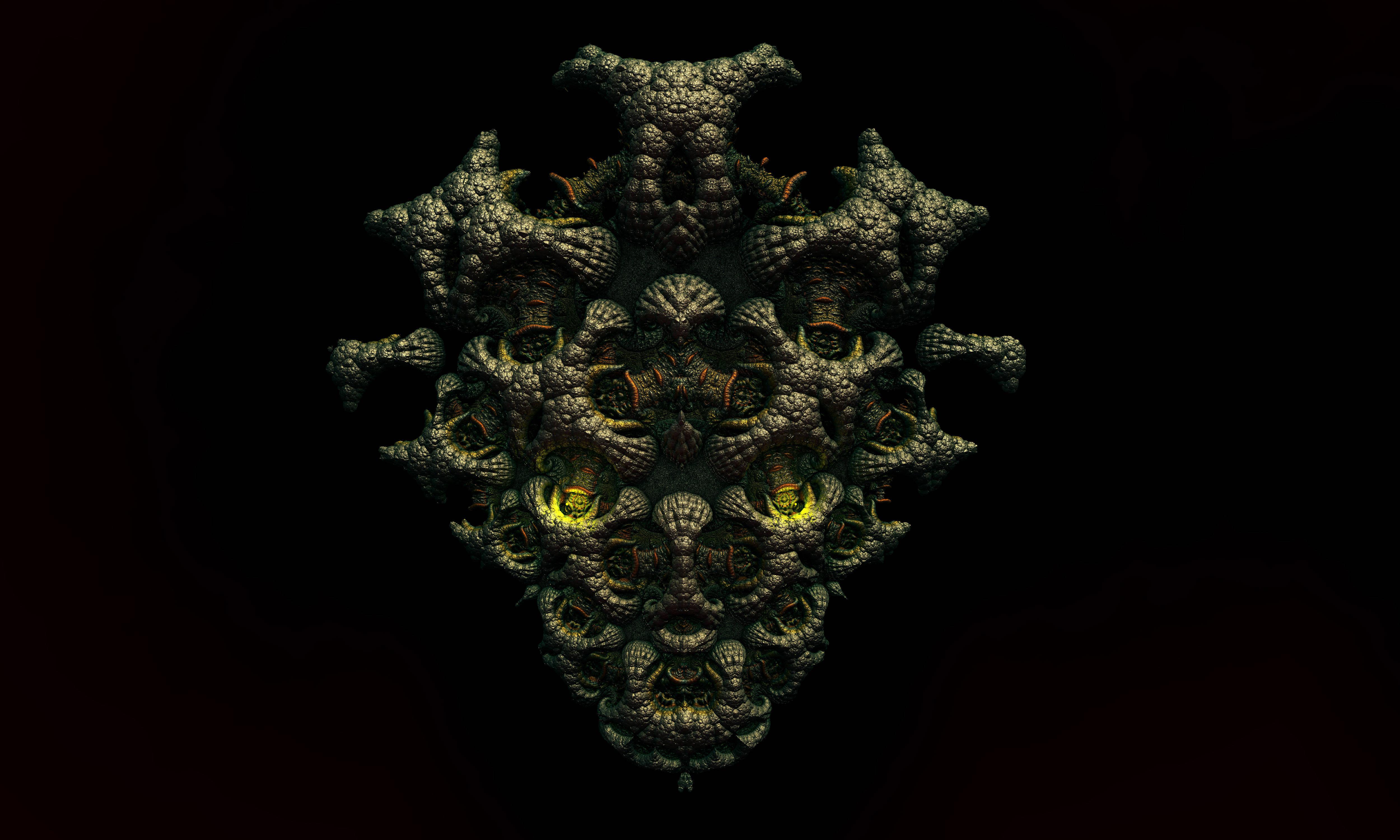 An intricately-designed 3D object — 5000x3000 wallpaper