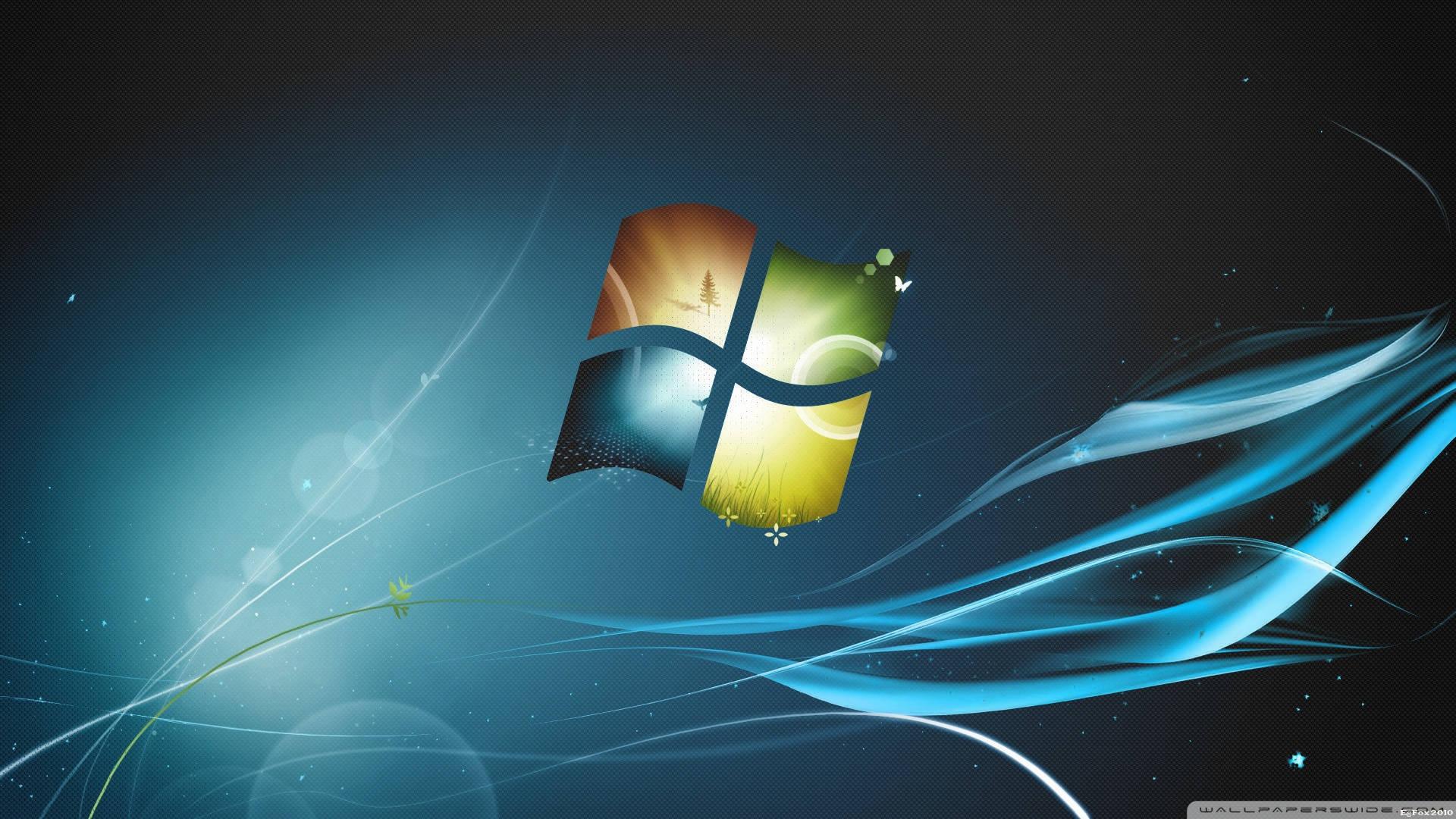 An Original Dark Logo for Windows 7 — 1920x1080 wallpaper