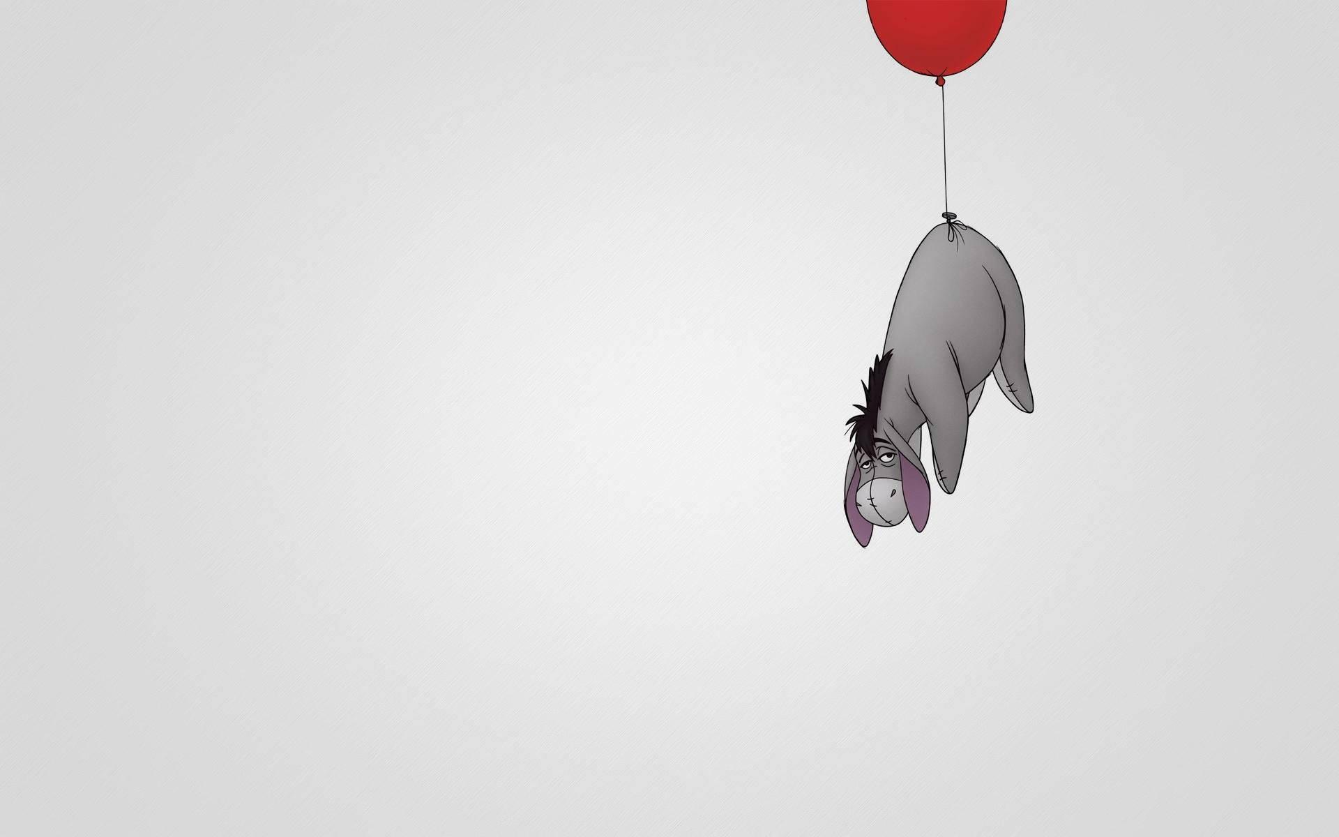 An Upset Eeyore Looking At A Balloon From Winnie The Pooh — 1920x1200 wallpaper