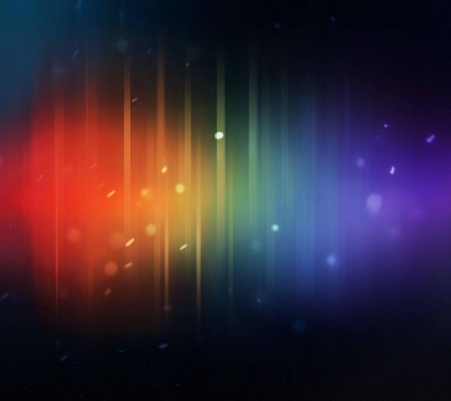Android Jelly Bean in a Vibrant Rainbow — 1440x1280 wallpaper